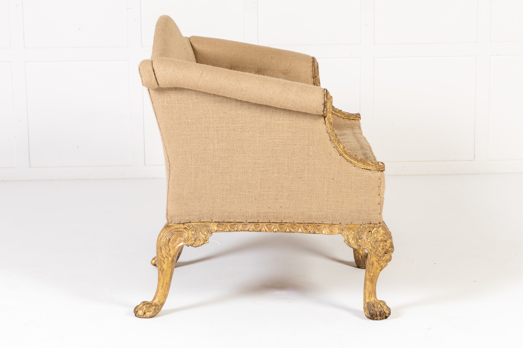 18th Century George II Period Giltwood Sofa (by Giles Grendy)
