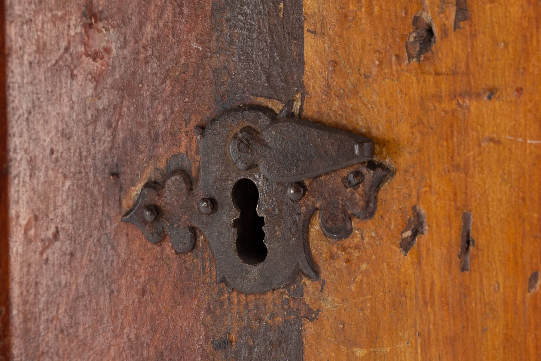 SOLD, 18th Century Spanish Painted Cabinet