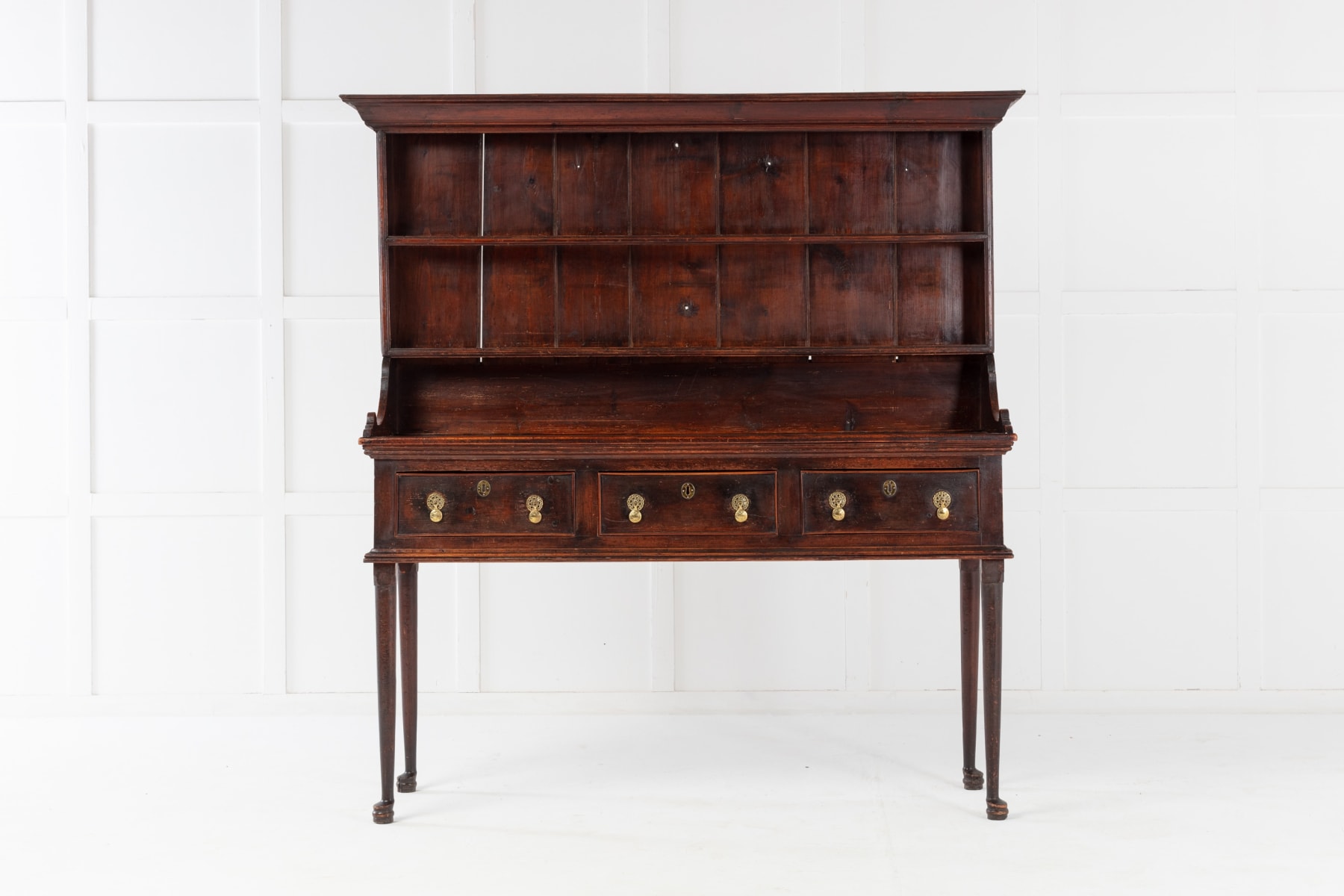 SOLD, Late 18th/Early 19th Century Pine Dresser and Rack
