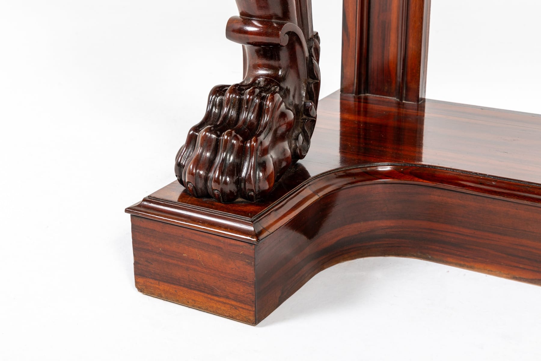 19th Century English Regency Goncalo Alves Console Table