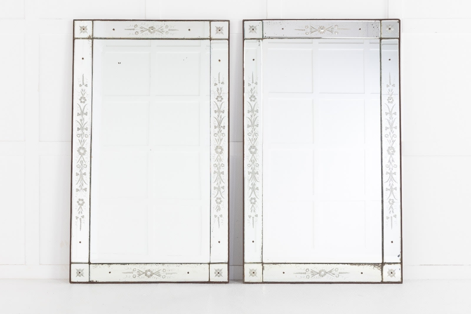 SOLD, Pair of 19th Century French 'Venetian' Mirrors