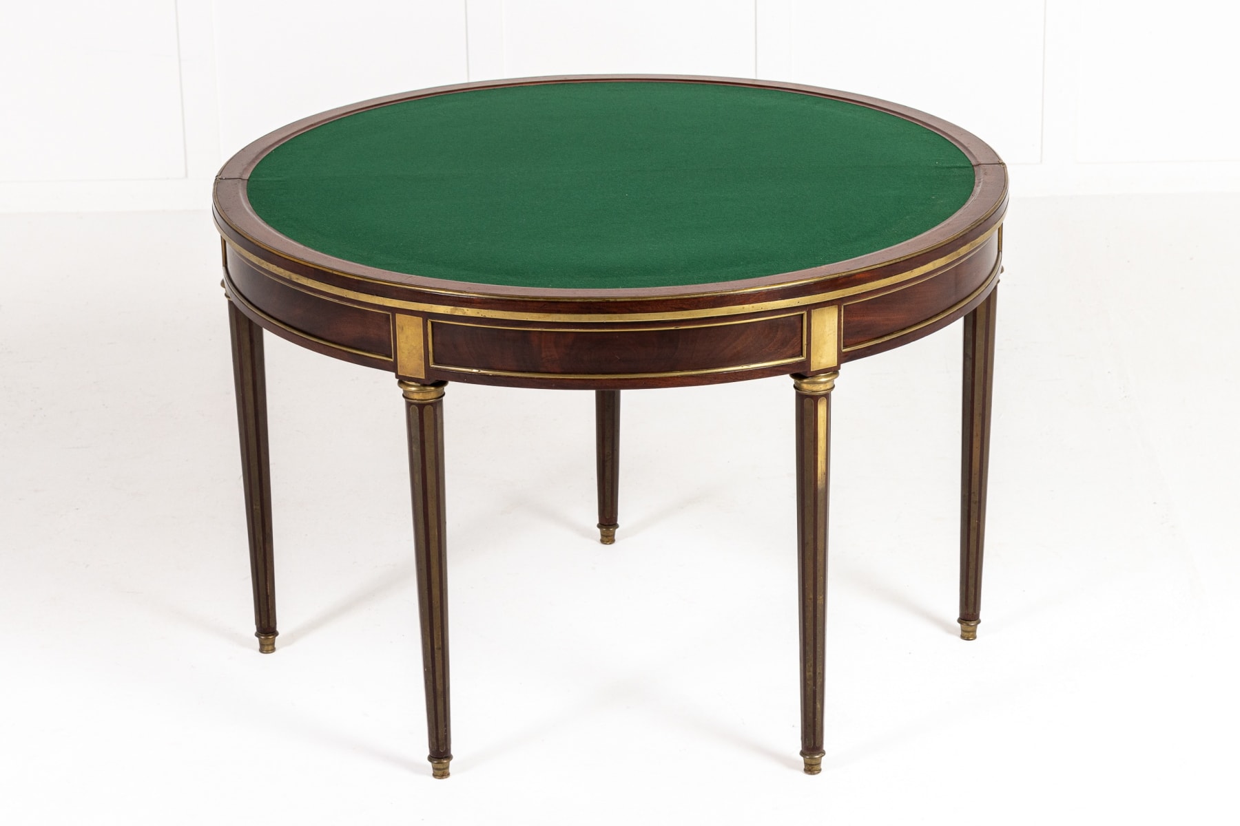 Early 19th Century Russian Mahogany Demi Lune Card Table