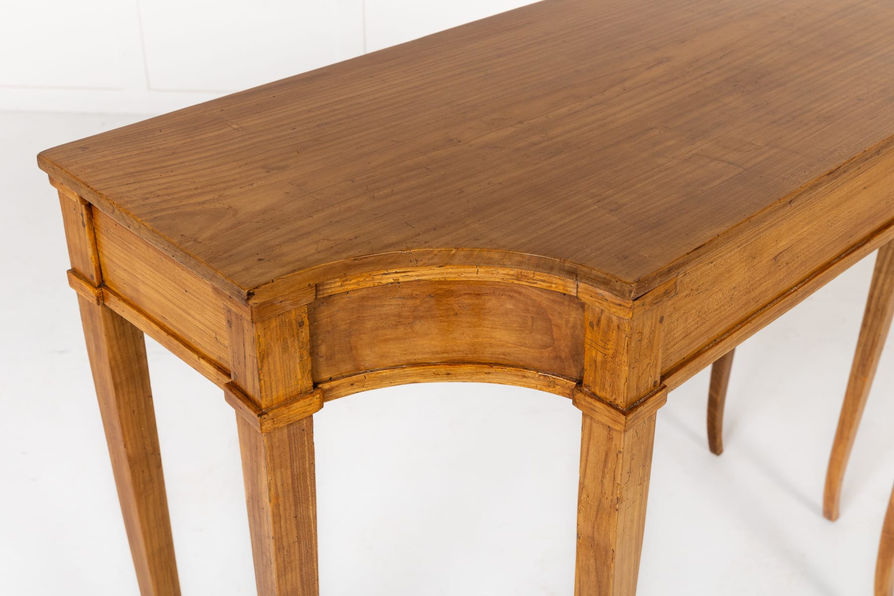 Pair of 19th Century Italian Cherrywood Console Tables