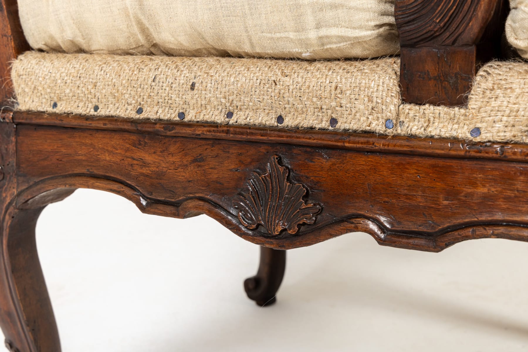 18th Century Italian Walnut Sofa
