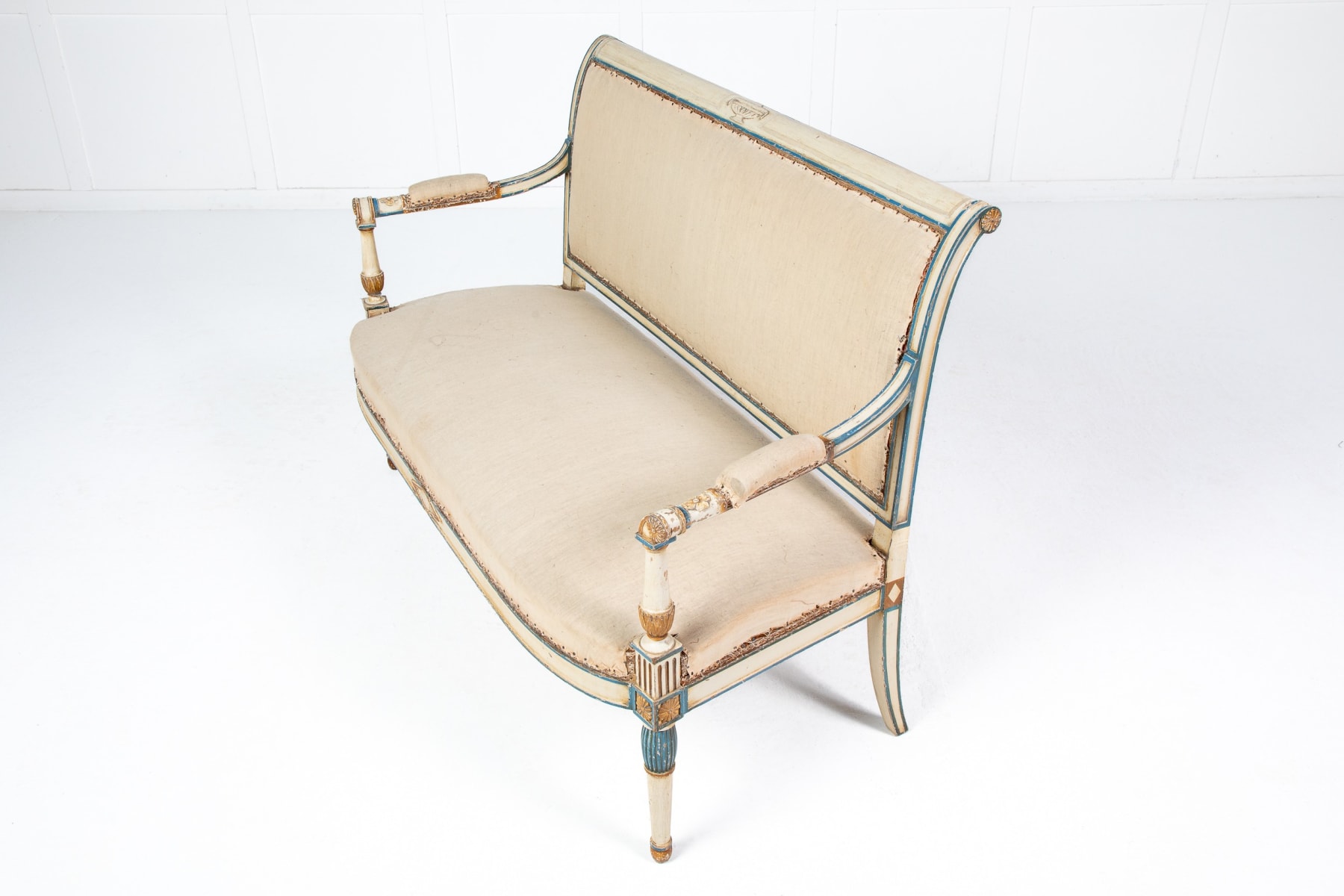 1920s French Painted Sofa