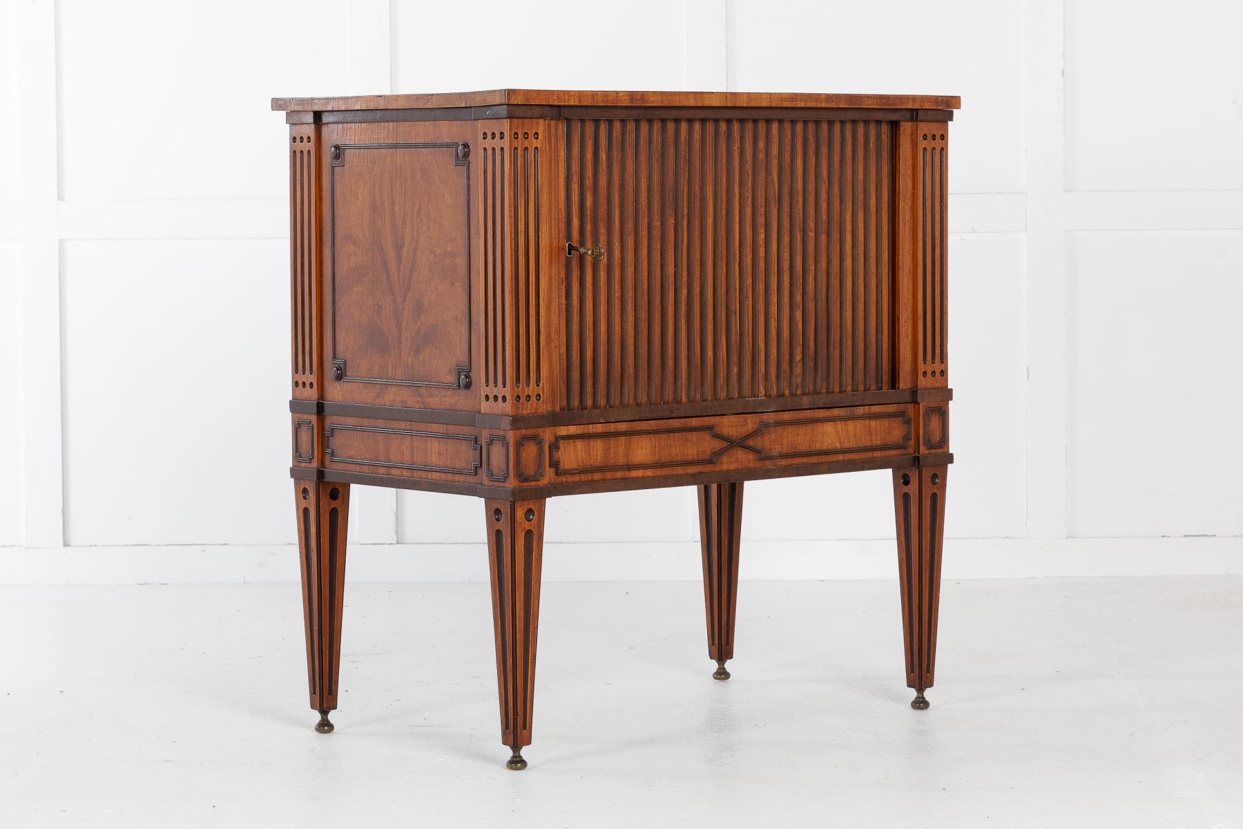 18th Century Dutch Tambour Cabinet