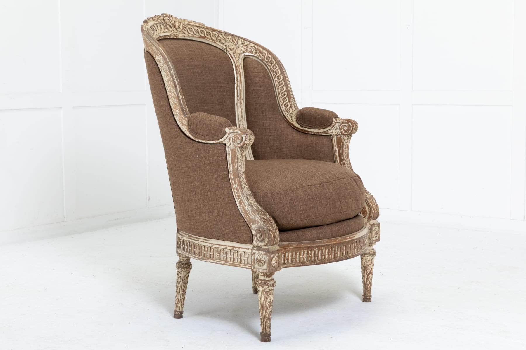 19th Century French Carved Wood Chair