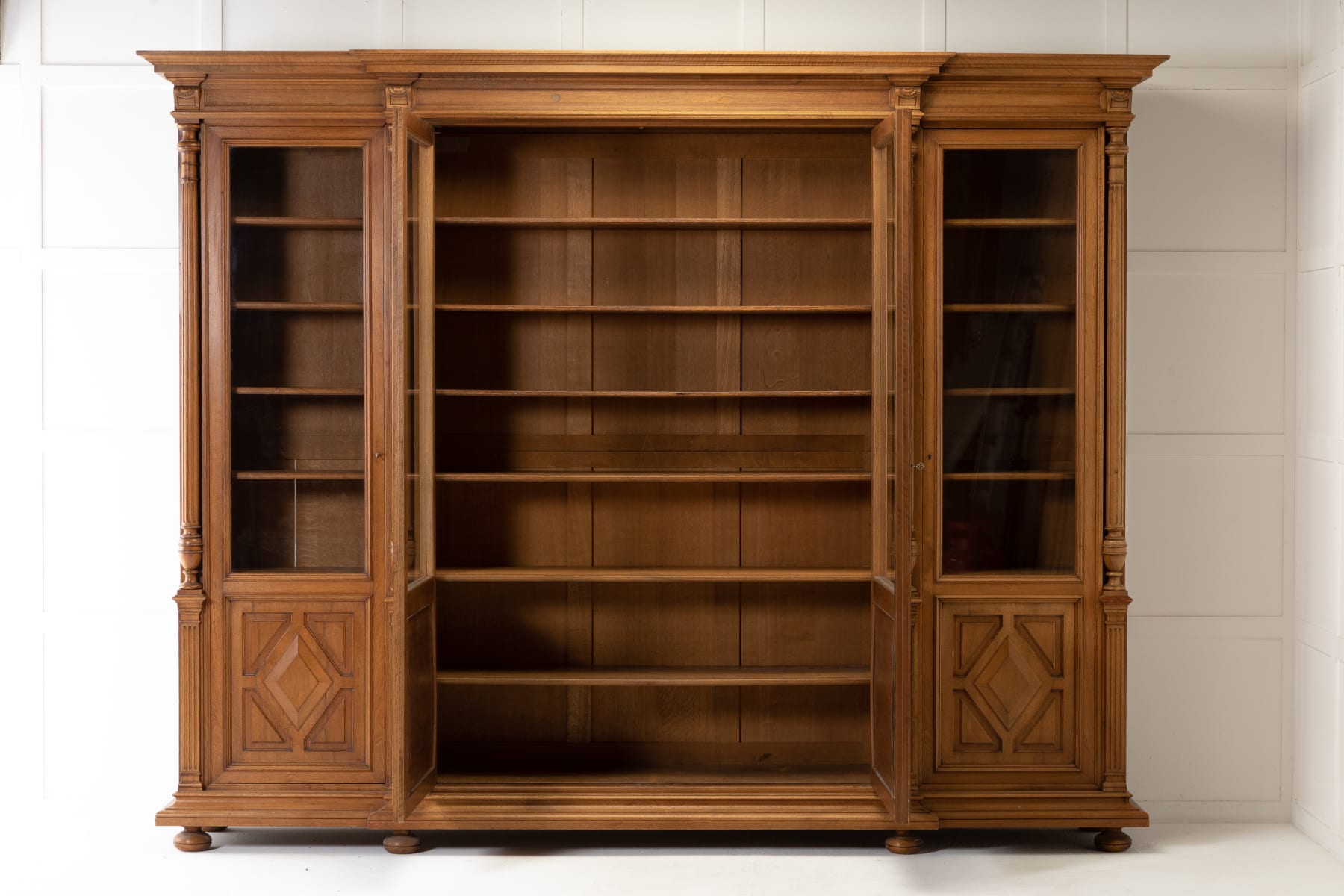Large 19th Century Oak Bookcase