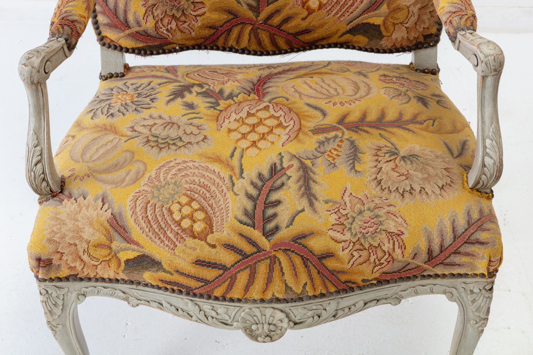 SOLD, Pair of 1920s French Painted Chairs