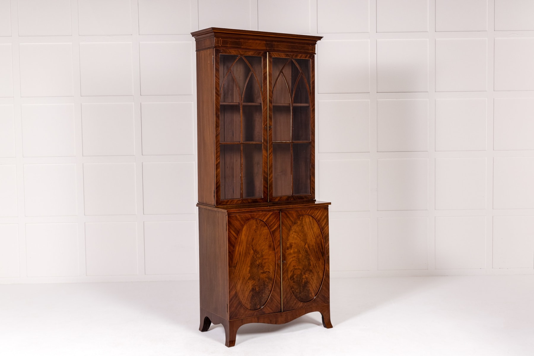Early 19th Century George III English Mahogany Bookcase