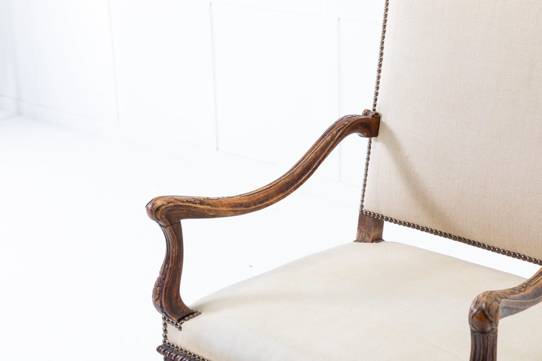 19th Century French Beech Armchair