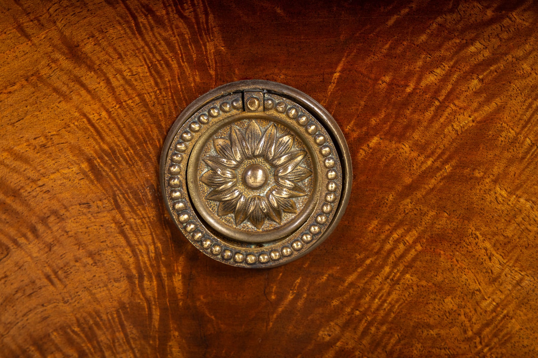 Early 19th Century French Empire Walnut Commode with Paw Feet