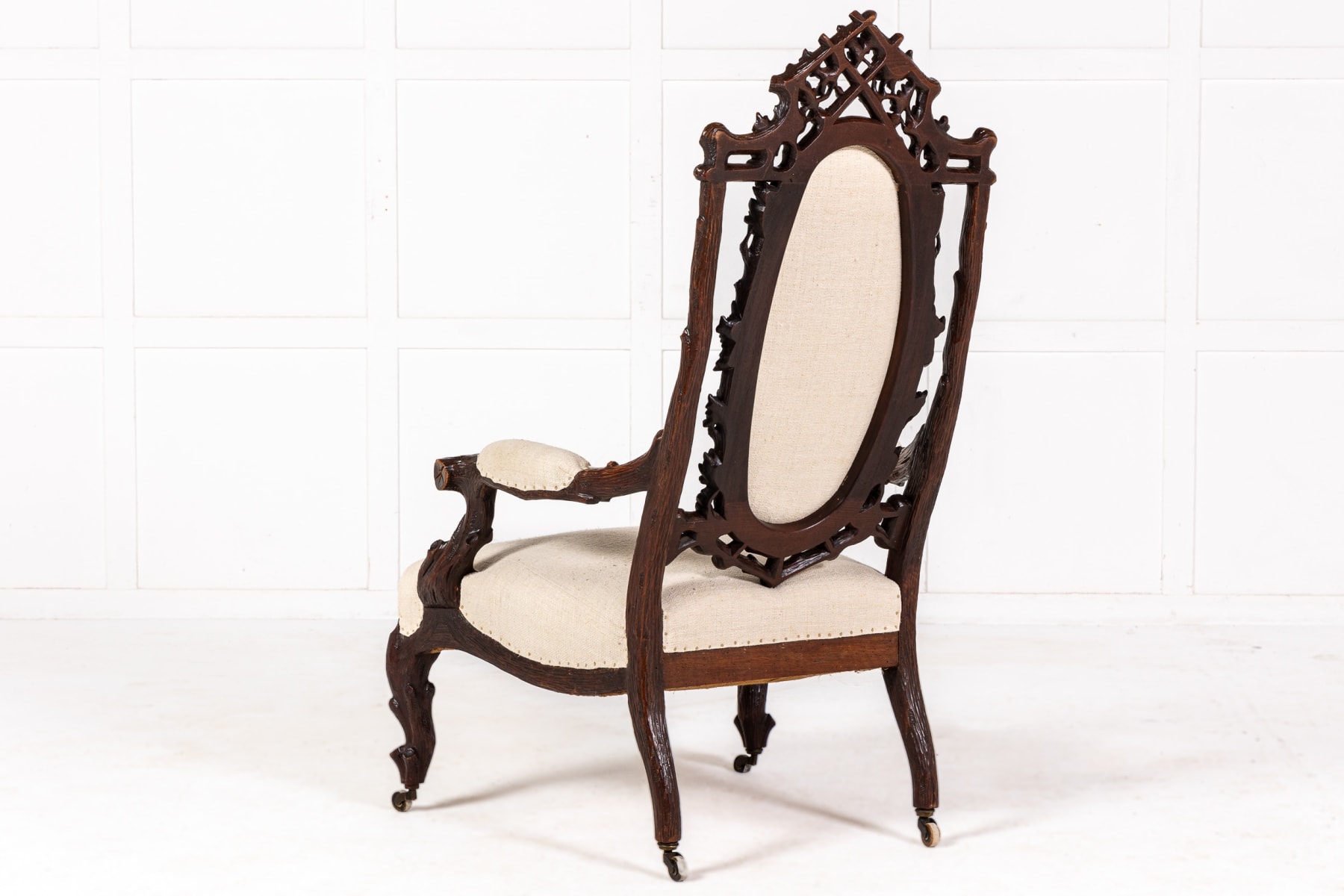 19th Century Black Forest Open Armchair
