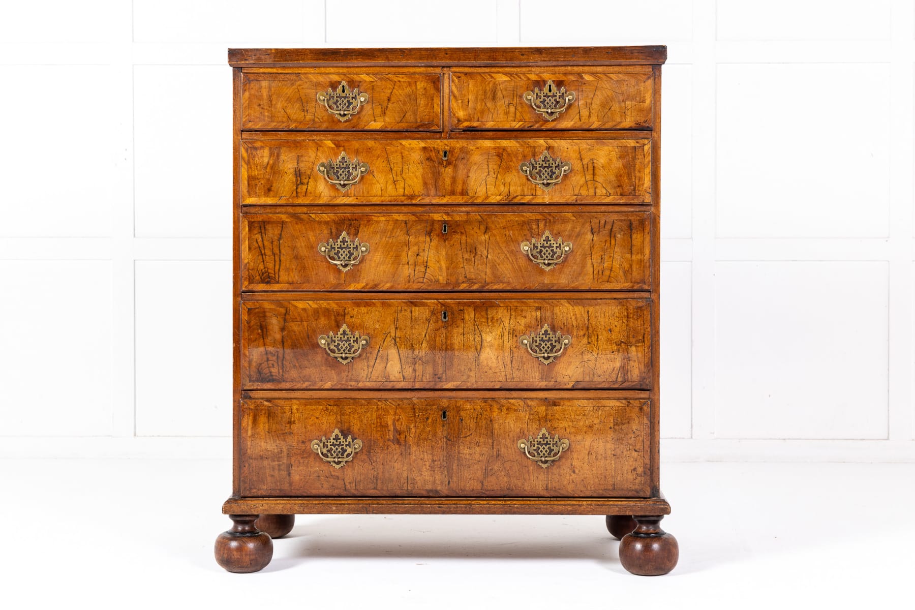 Mid 18th Century English Walnut Chest of Drawers