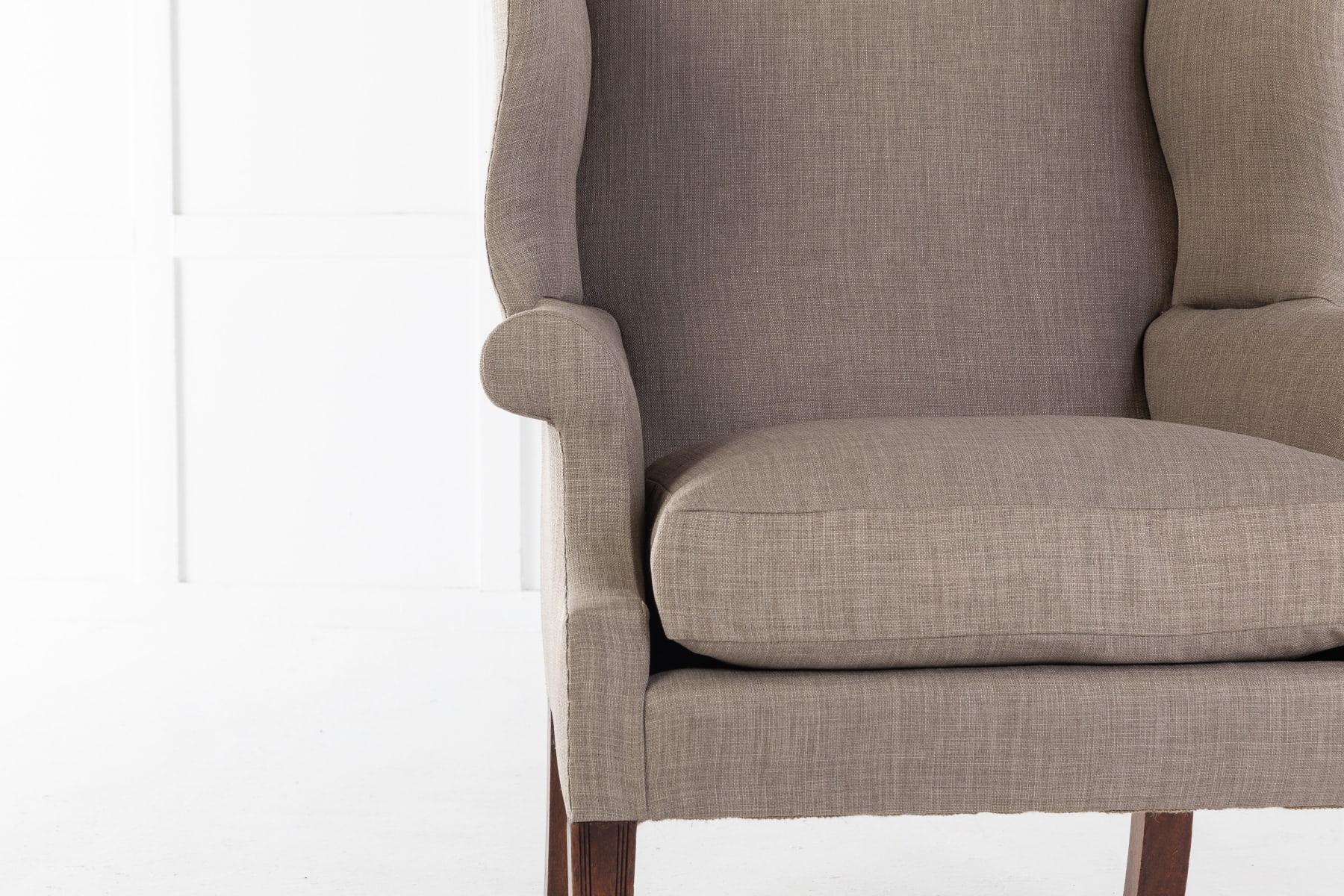 SOLD, 19th Century English Mahogany Wing Chair