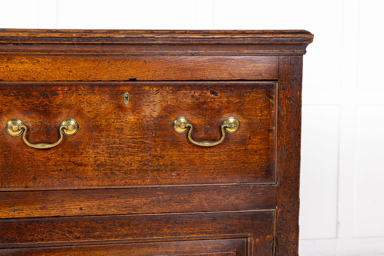 18th Century English Oak Dresser Base