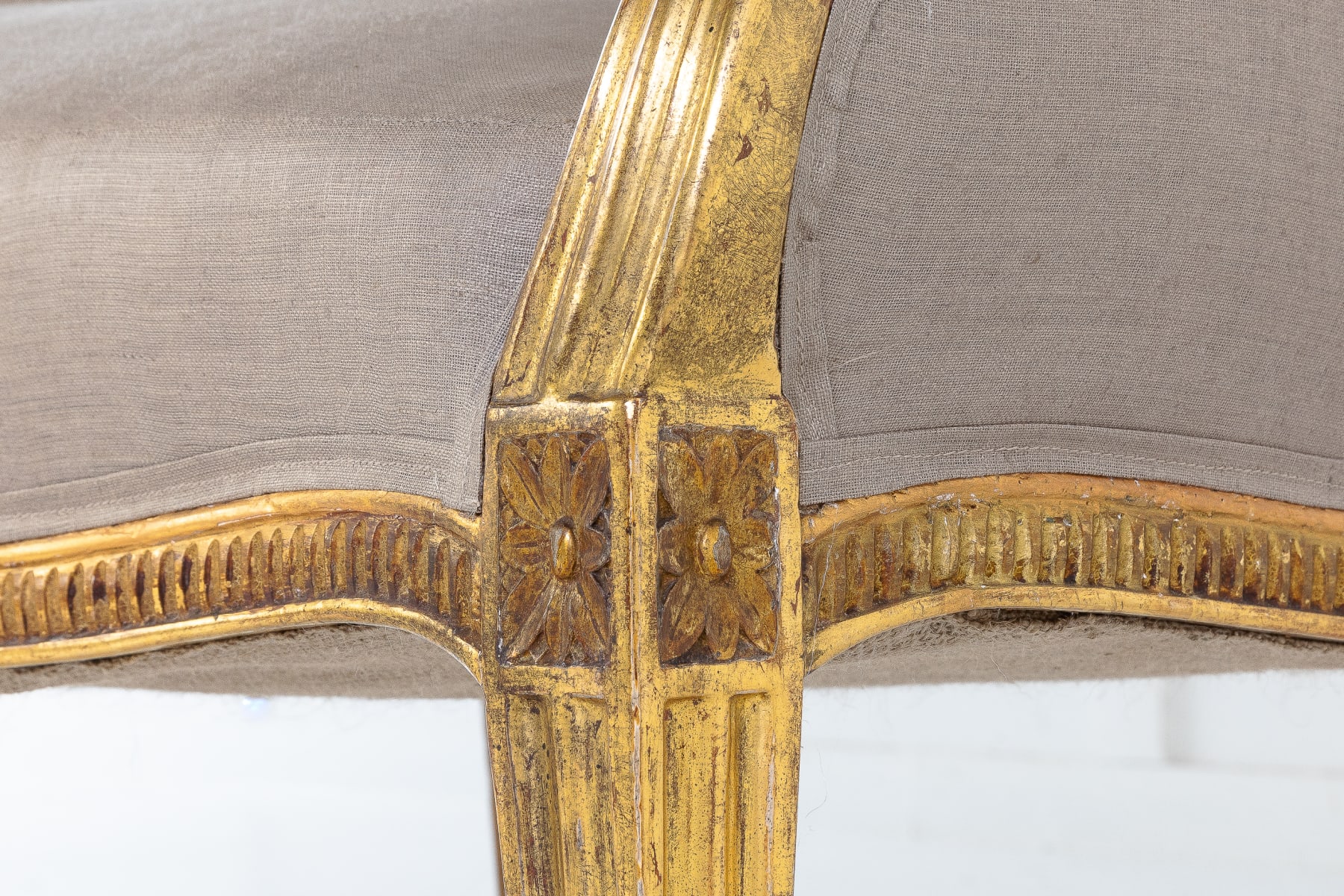 18th Century George III Giltwood Settee