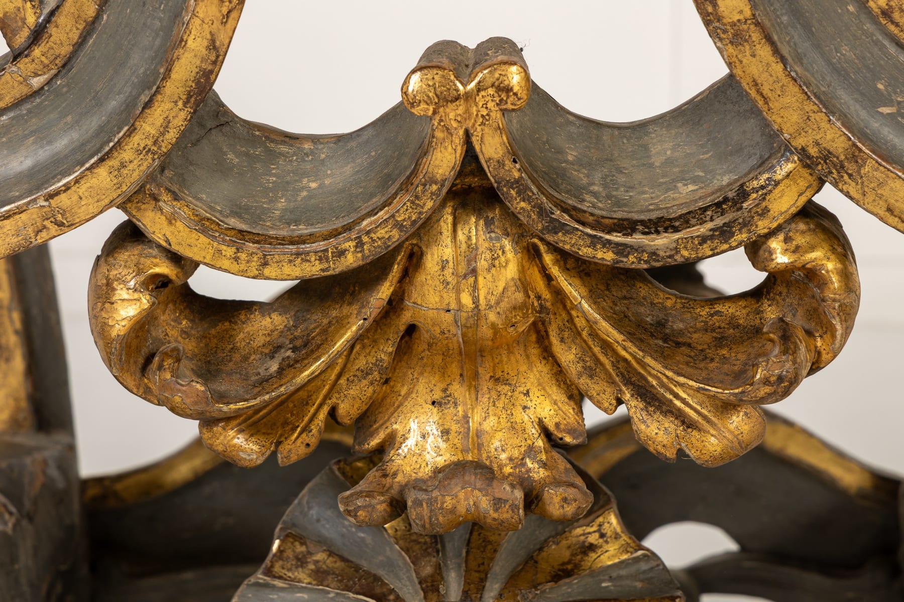 18th Century Italian Paint and Gilt Console Table