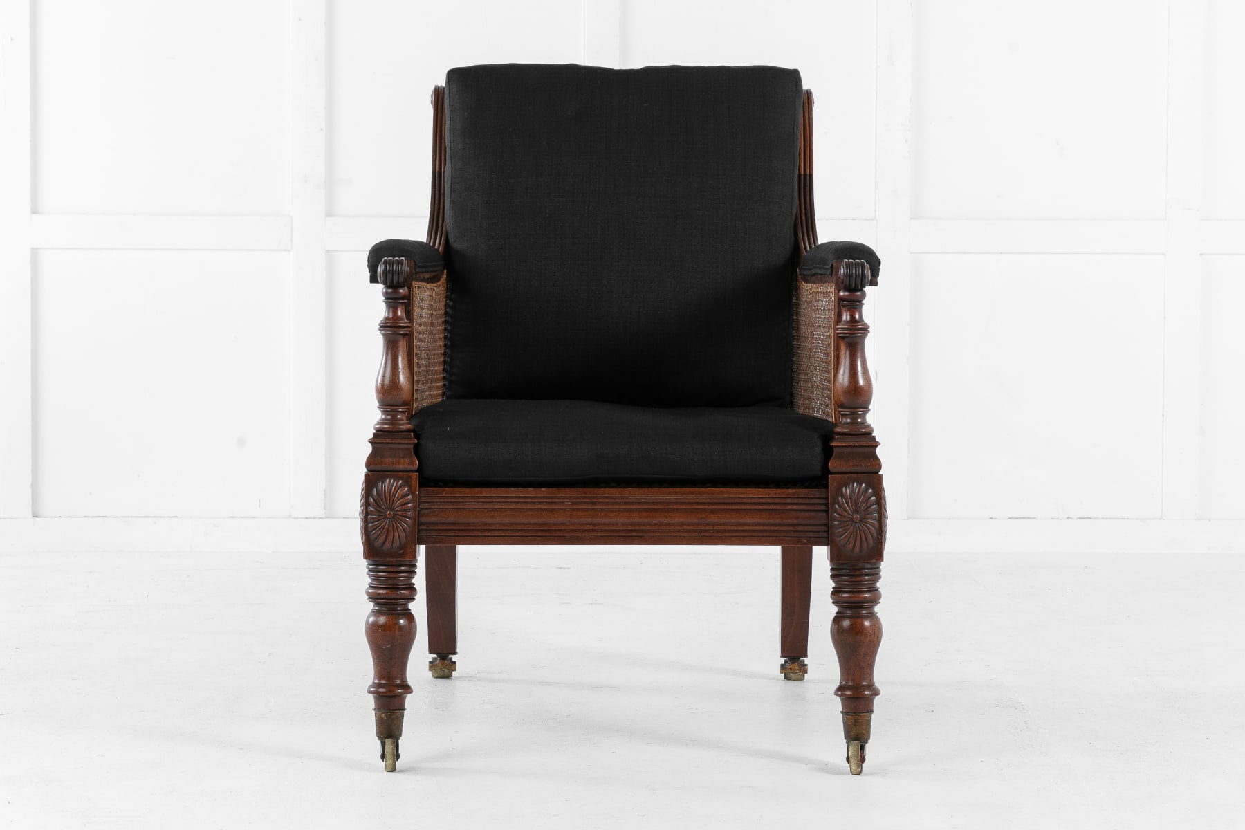Early 19th Century English Mahogany Library Chair