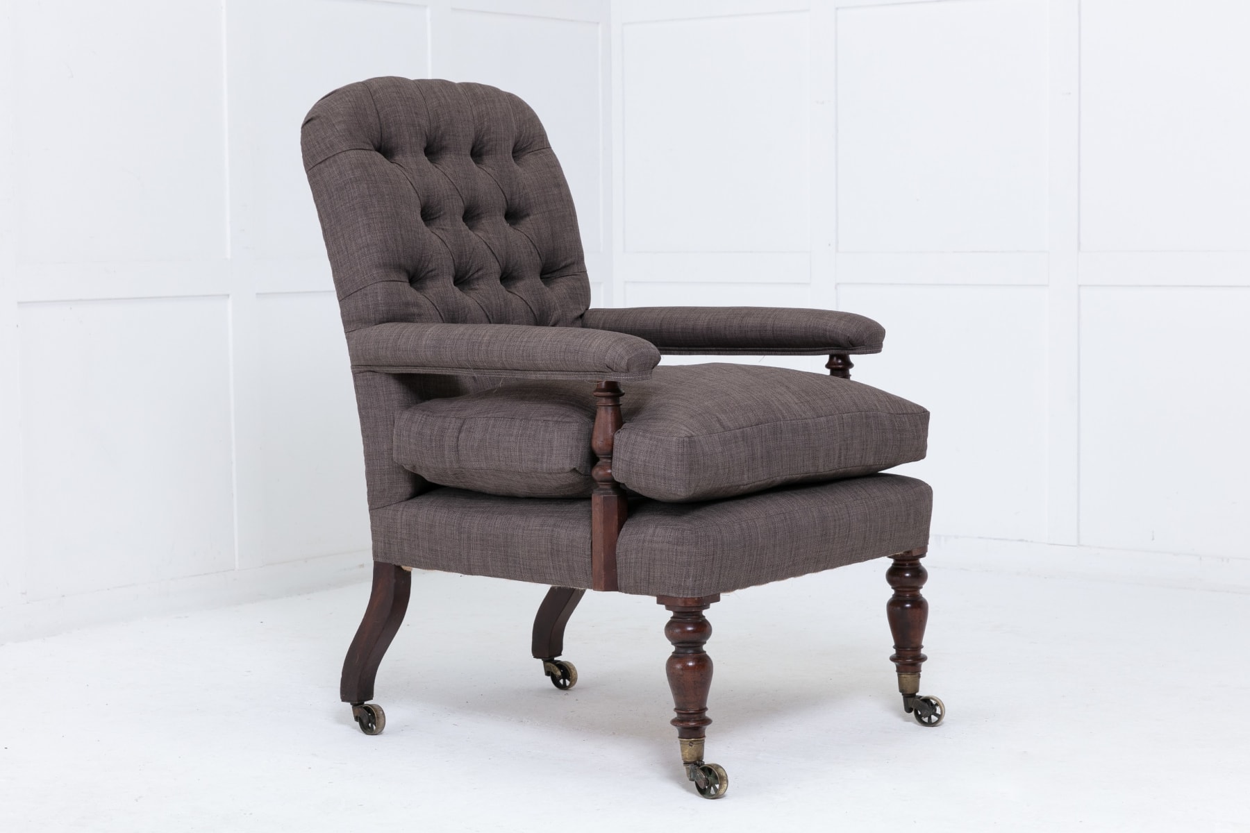 19th Century English Mahogany Armchair