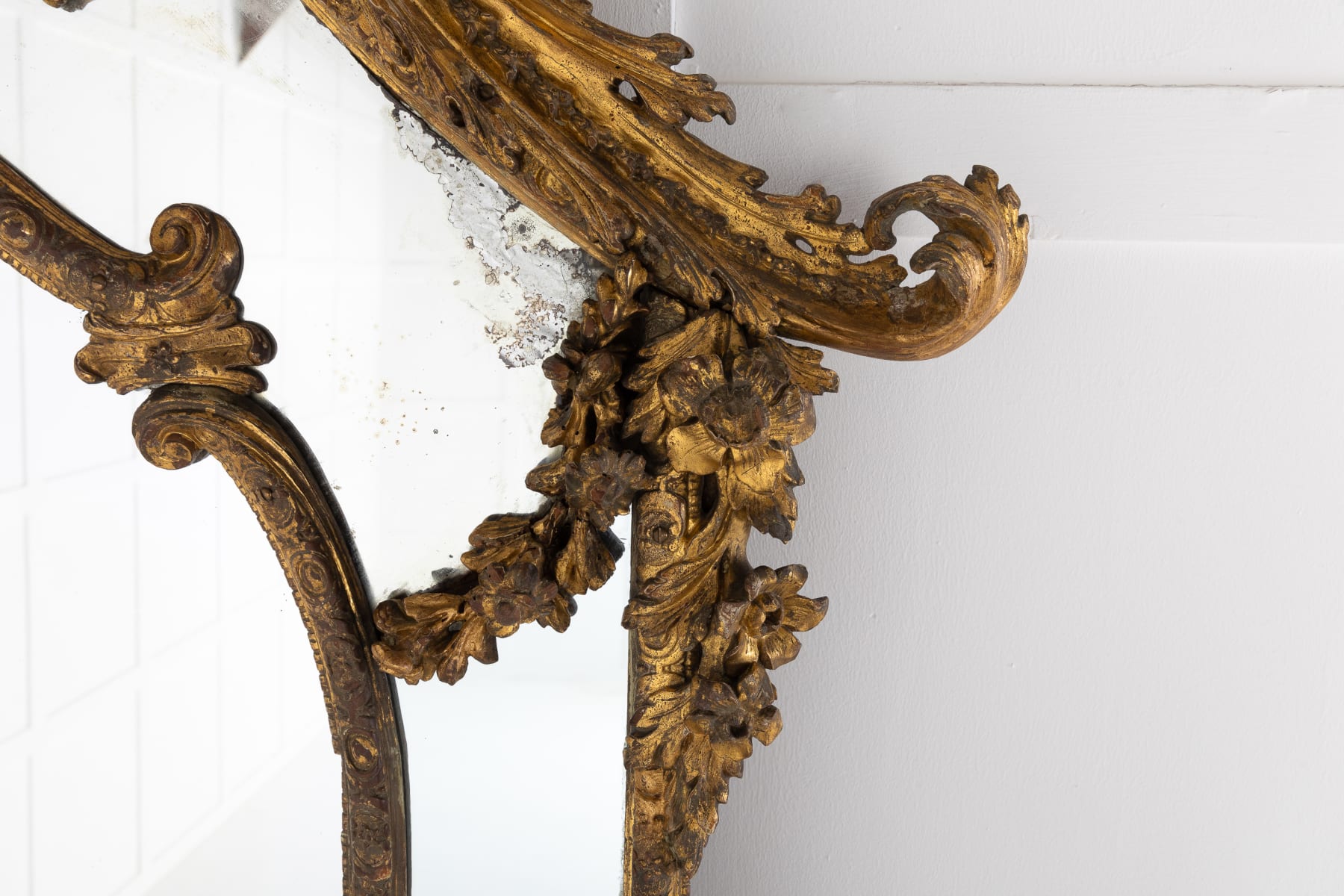 18th Century Italian Gilt Mirror made by Theodoro Montarsolo