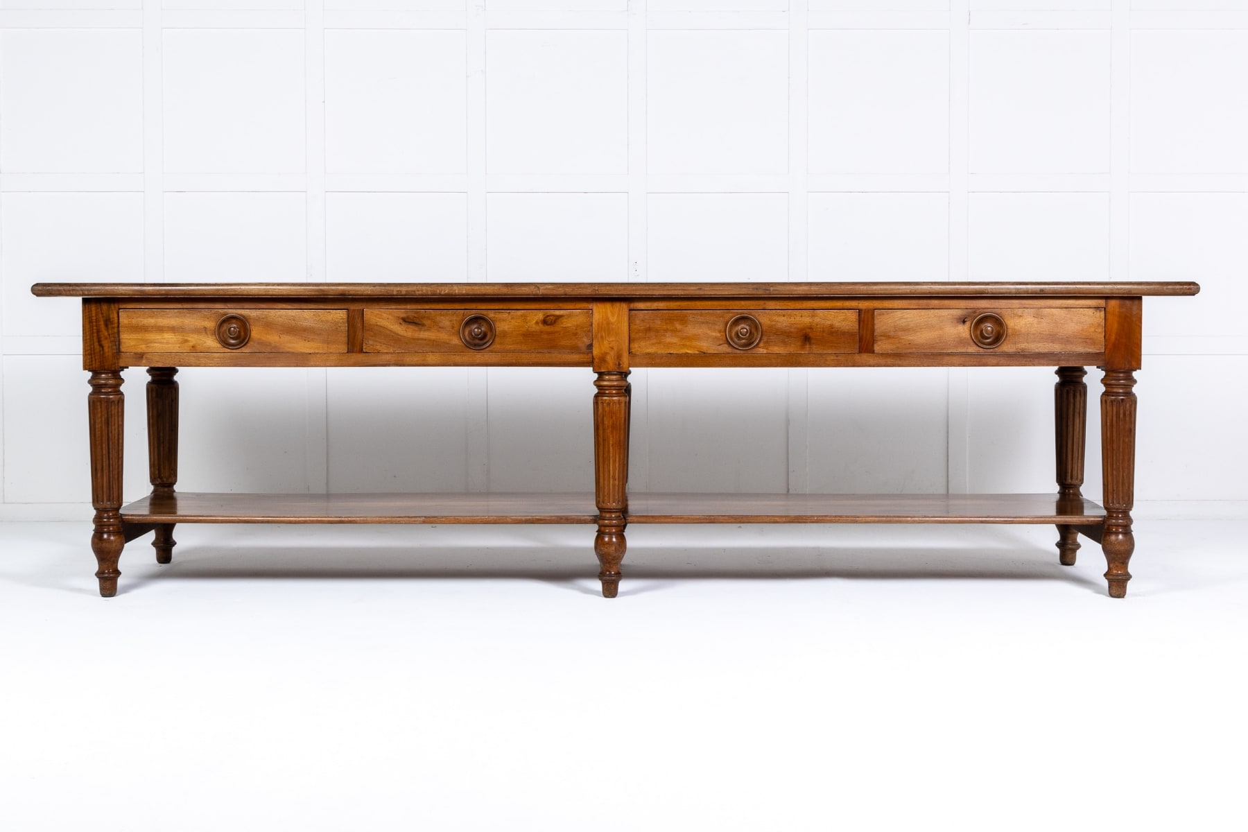 Large 19th Century French Walnut Drapers Table