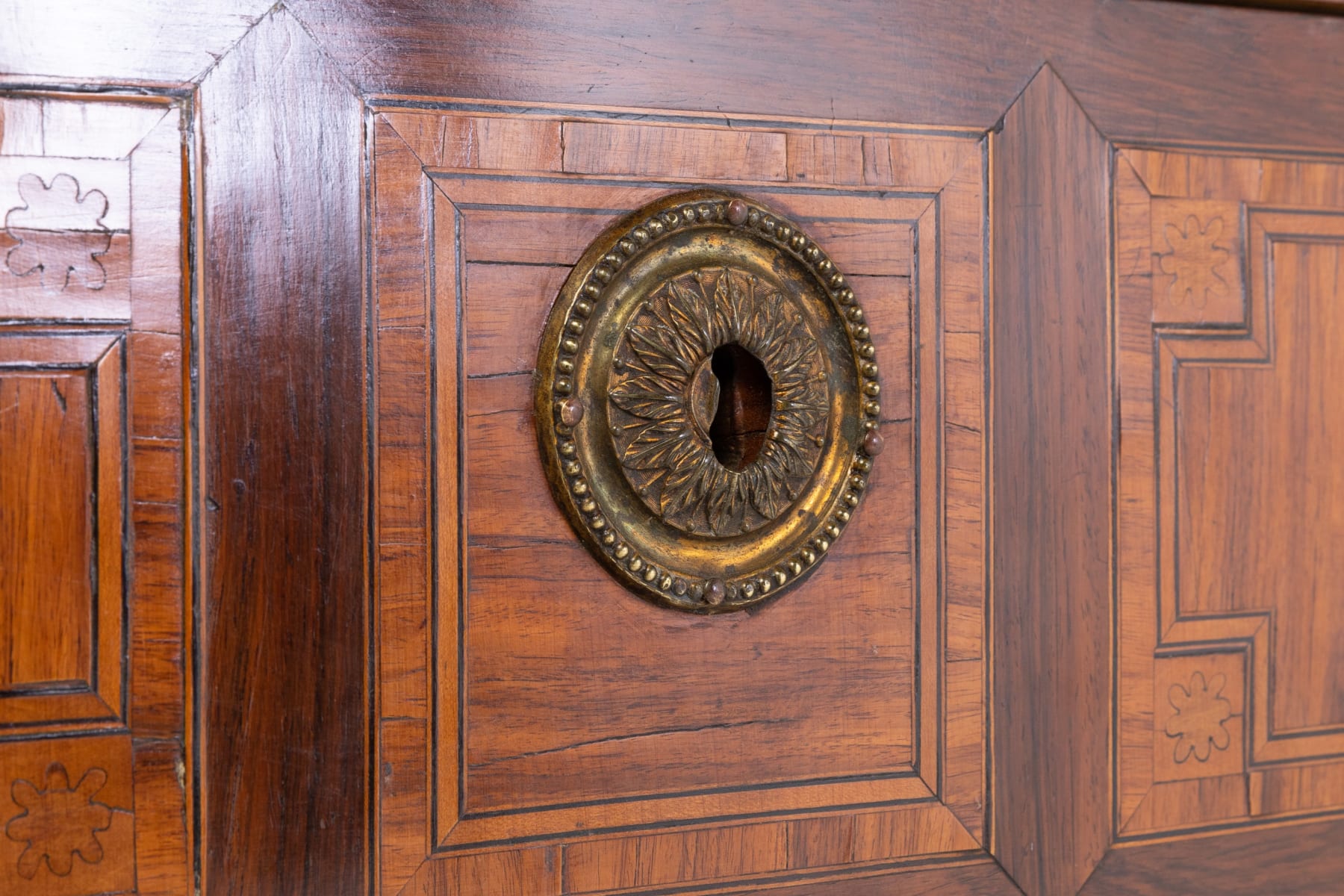 SOLD, 18th Century French Kingwood and Tulip Commode