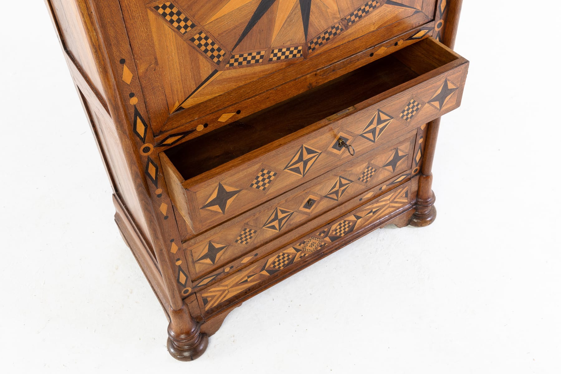 19th Century French Oak Escritoire