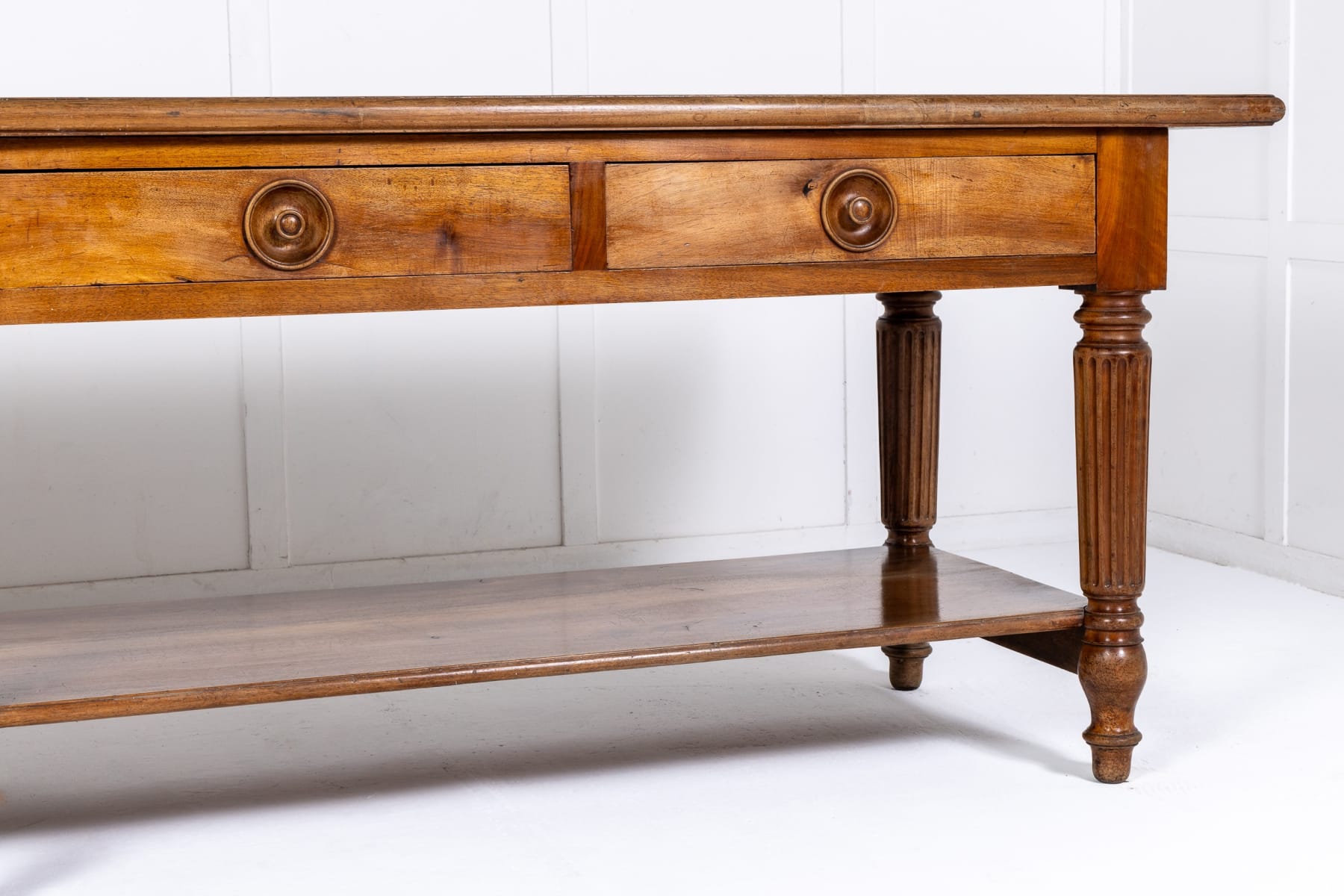 Large 19th Century French Walnut Drapers Table