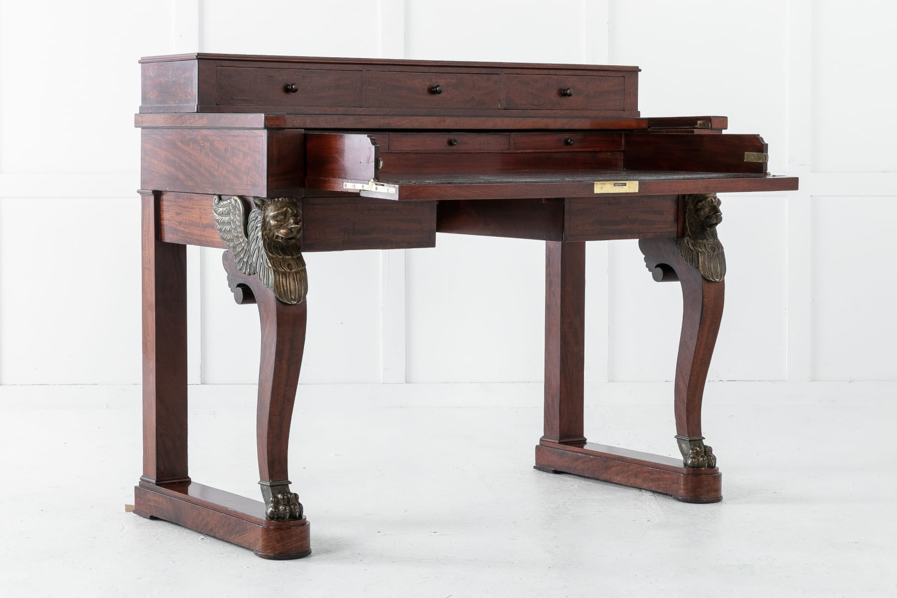 SOLD, 19th Century Mahogany Desk Attributed to Alphonse Giroux