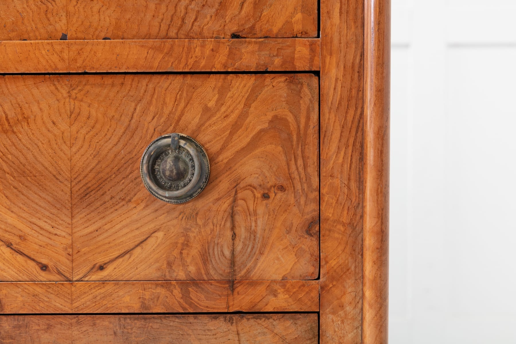 19th Century French Ash Semainier with Secrétaire Drawer