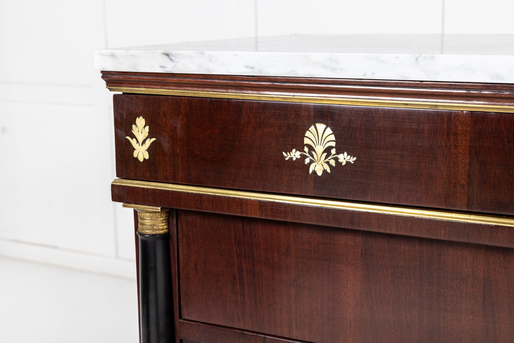Pair of Italian Rosewood Inlaid 'Empire' Commodes C1820