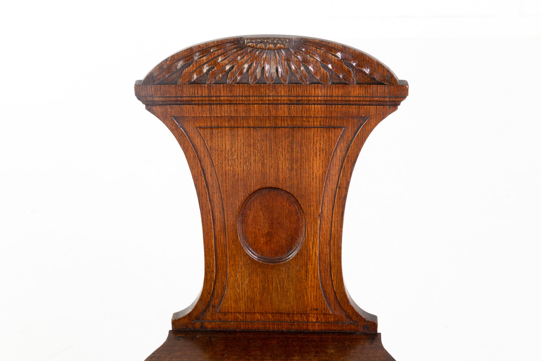 SOLD, Pair of Regency Oak Hall Chairs
