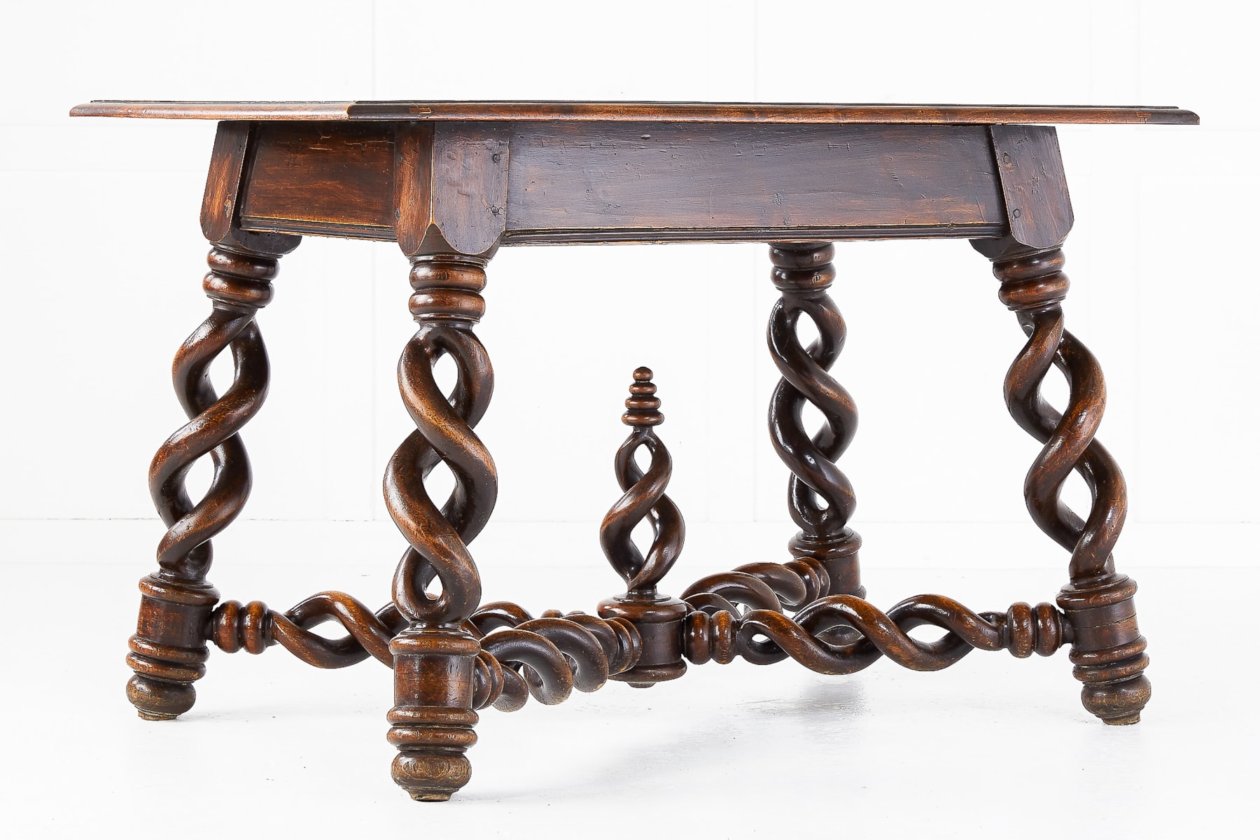 SOLD, 19th Century French Walnut Barley Twist Table