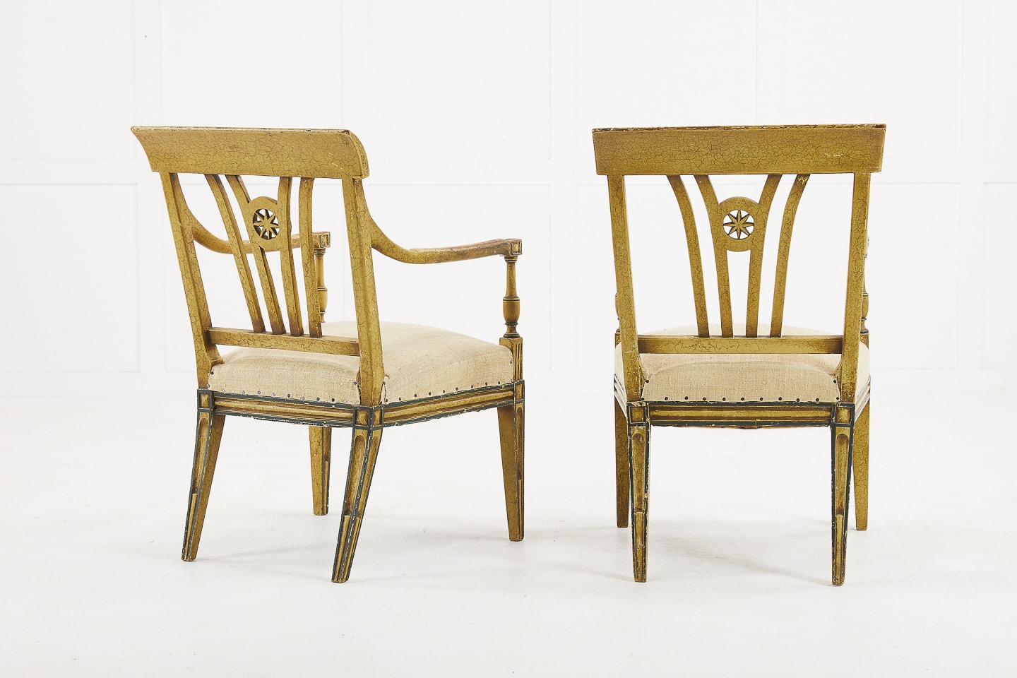 Pair of Early 20th Century Painted Chairs