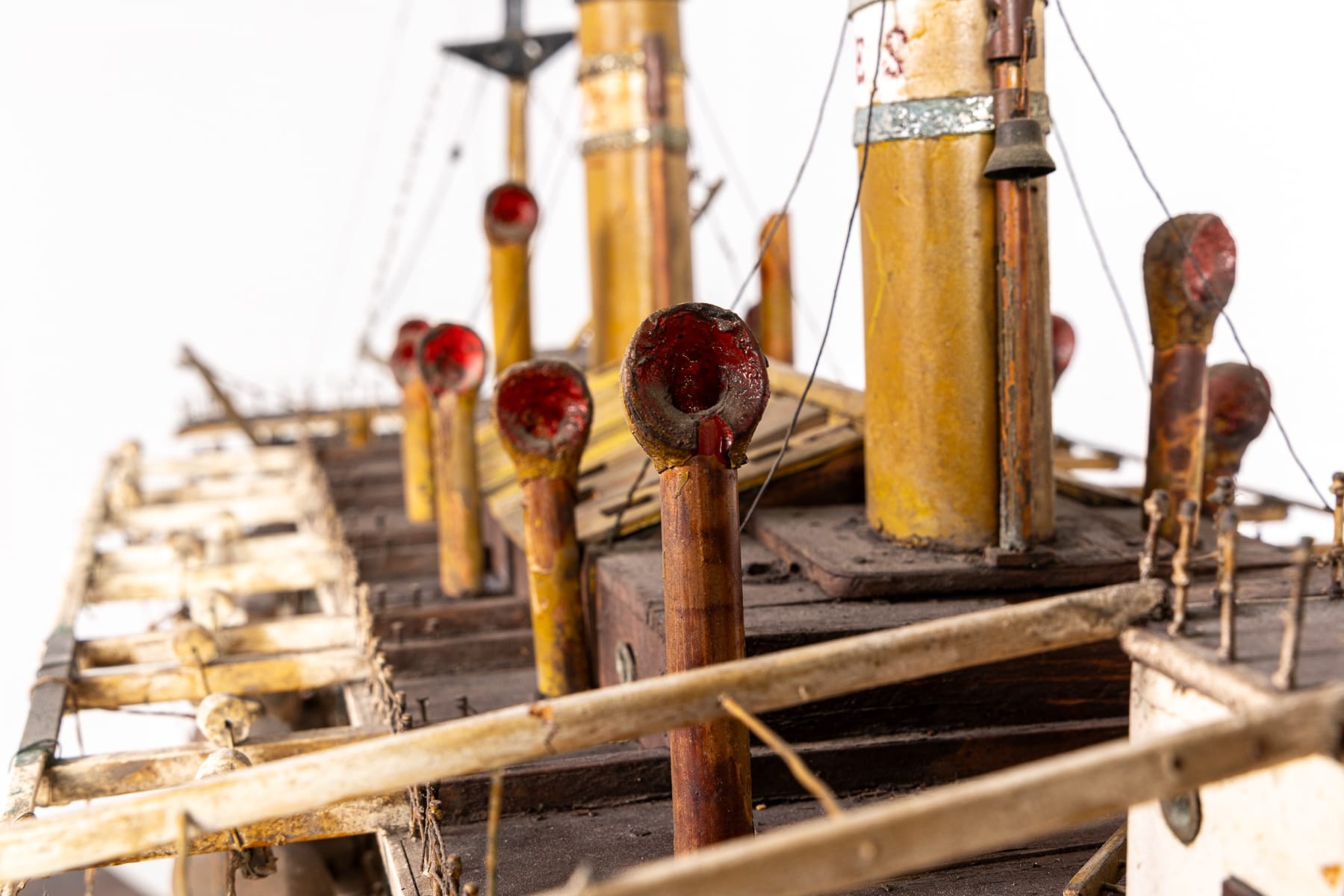 Large Scale Early 20th Century Shipbuilders Model of Sant'Antonio Steamship