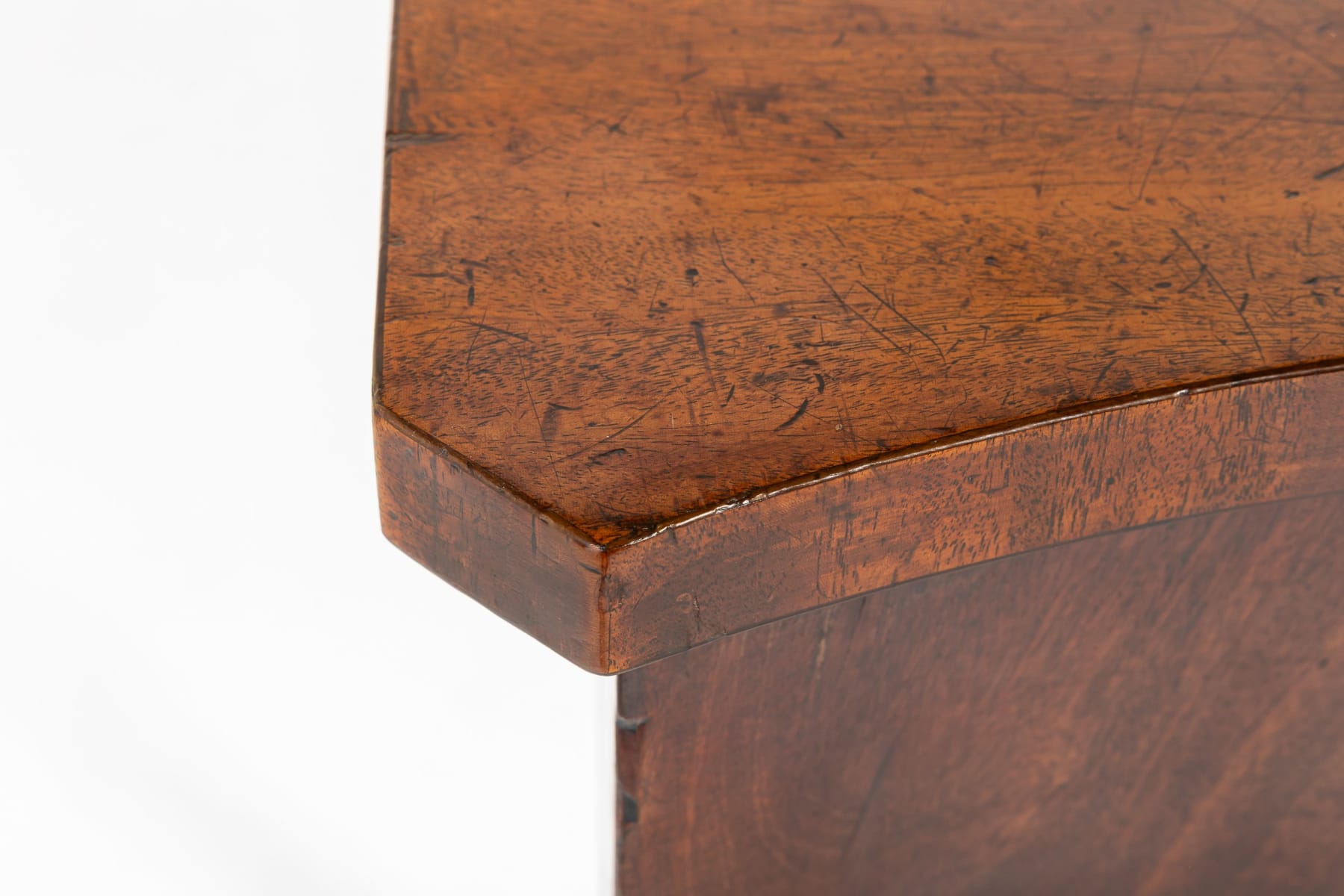 18th Century English Mahogany Serpentine Serving Table