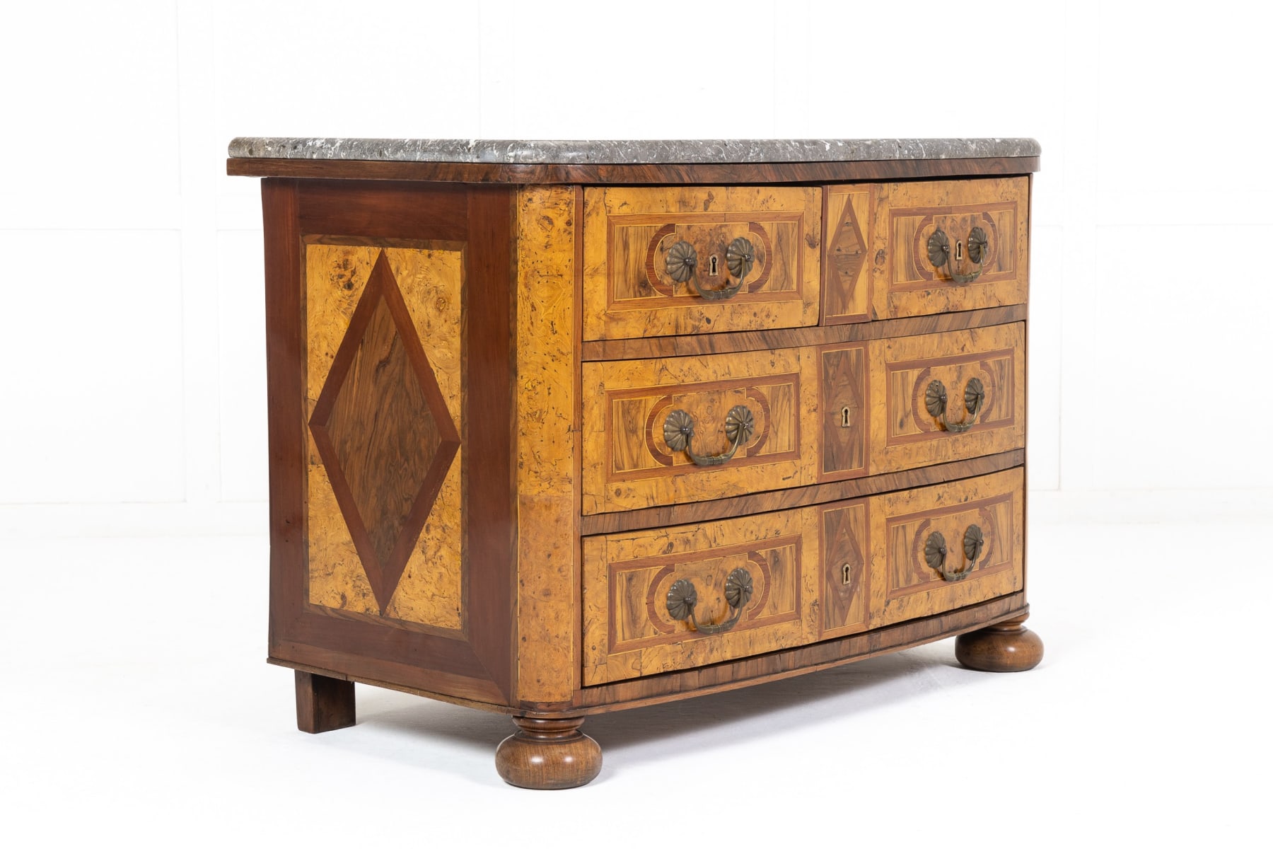 18th Century French Walnut and Ash Commode