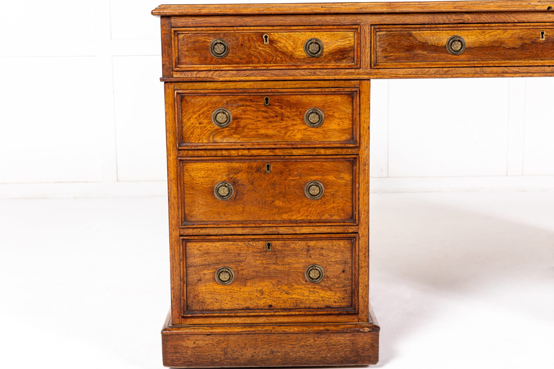 19th Century Pollard Oak Partners Desk
