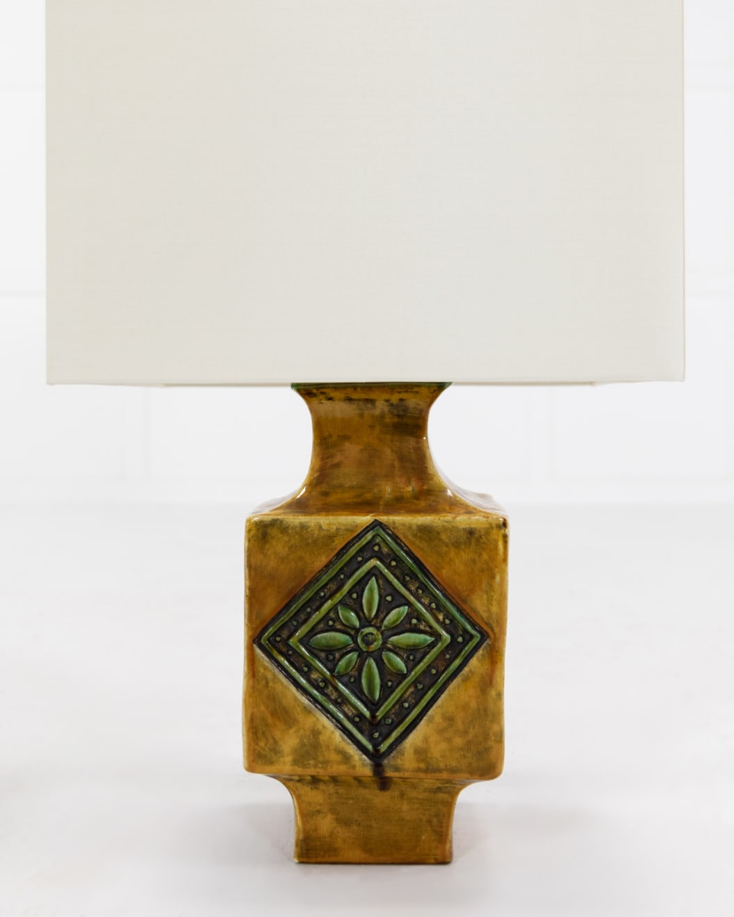 French 1960s Ceramic Glazed Table Lamp | Lee Wright Antiques