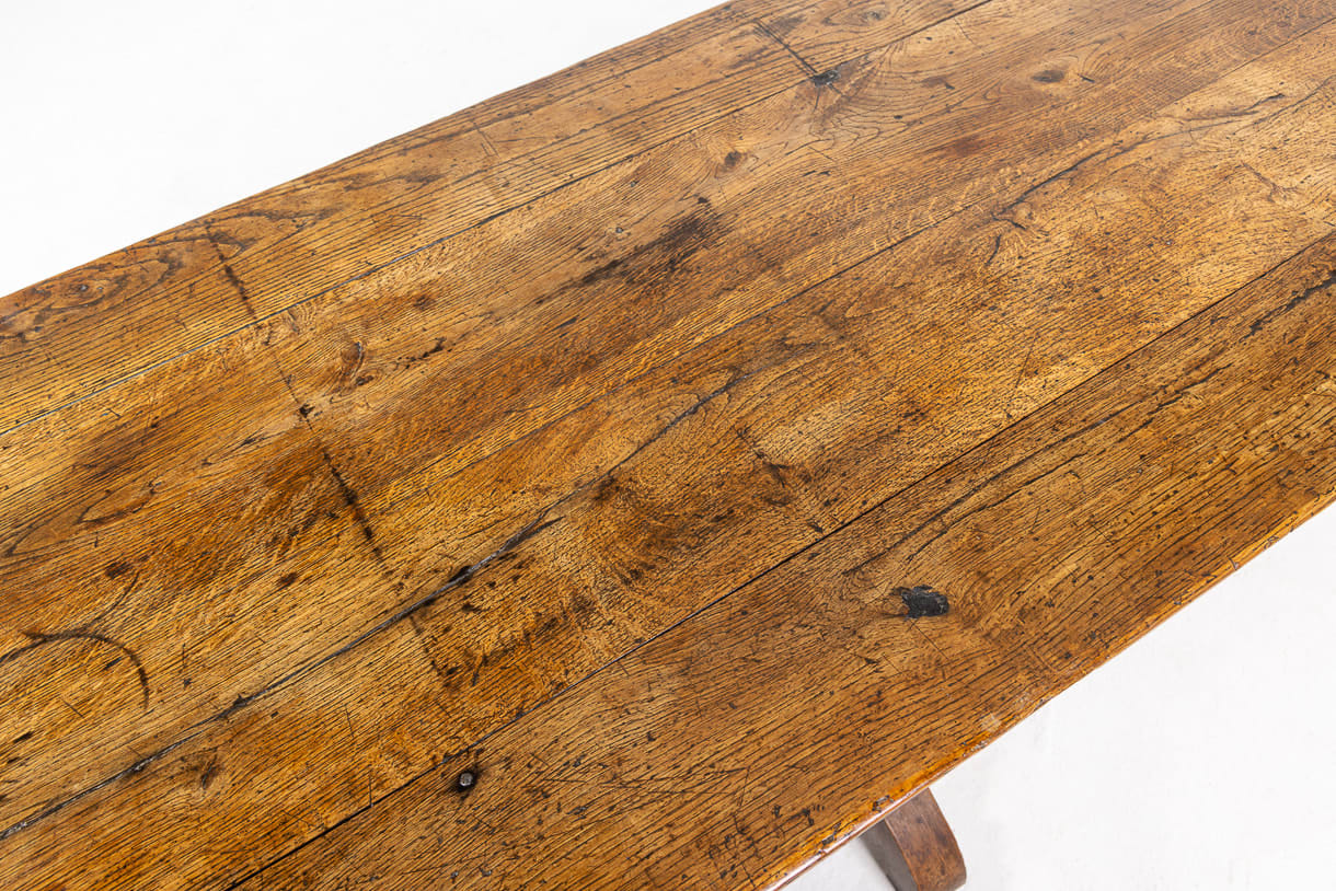 19th Century French Oak Work Table/Drapers Table