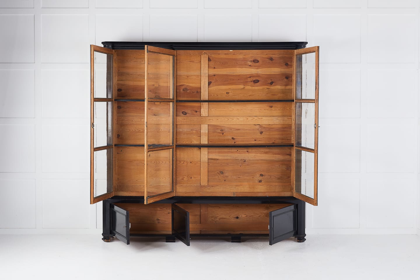 SOLD, 19th Century French Ebonised Bookcase