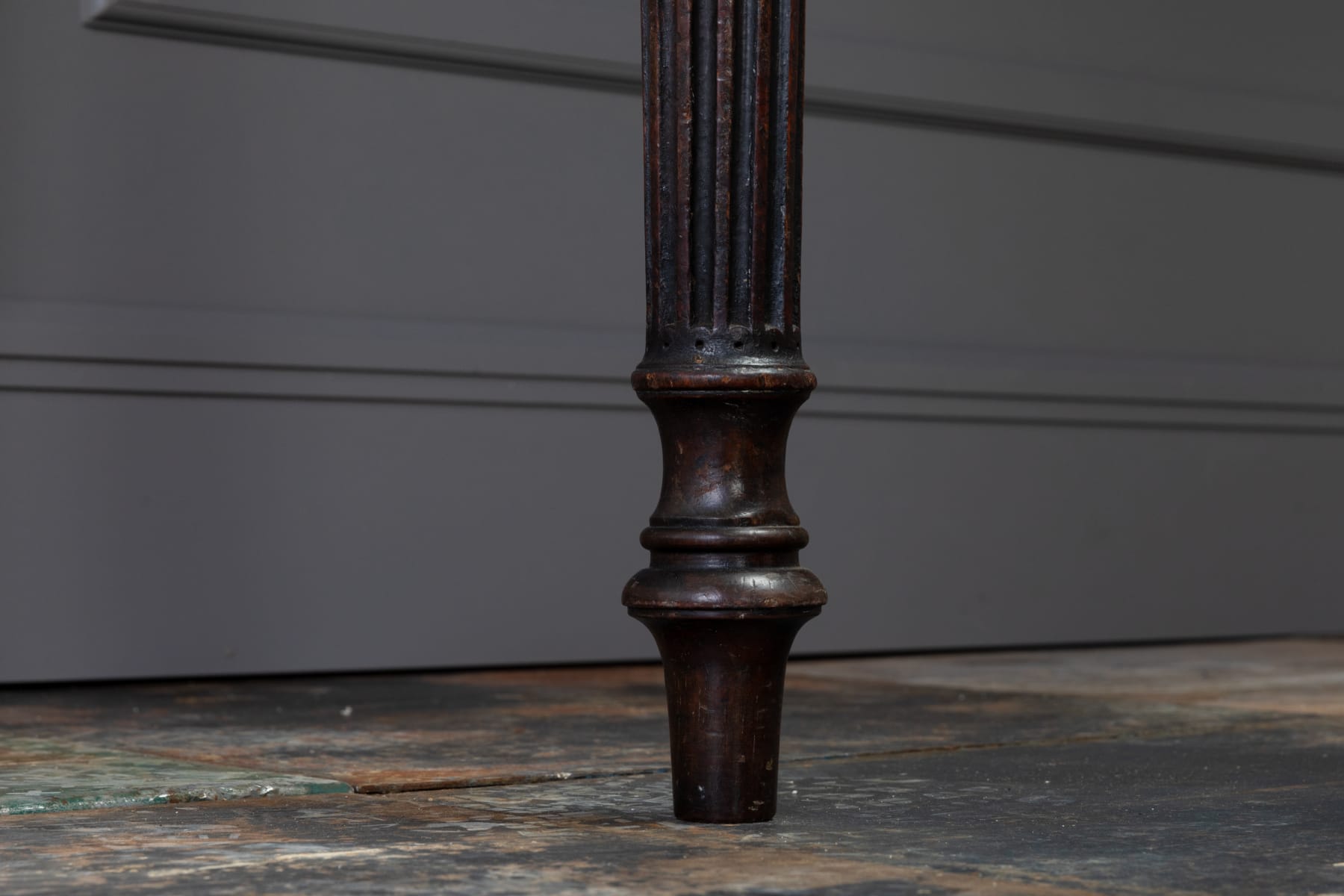 George III Mahogany Serpentine Side/Serving Table