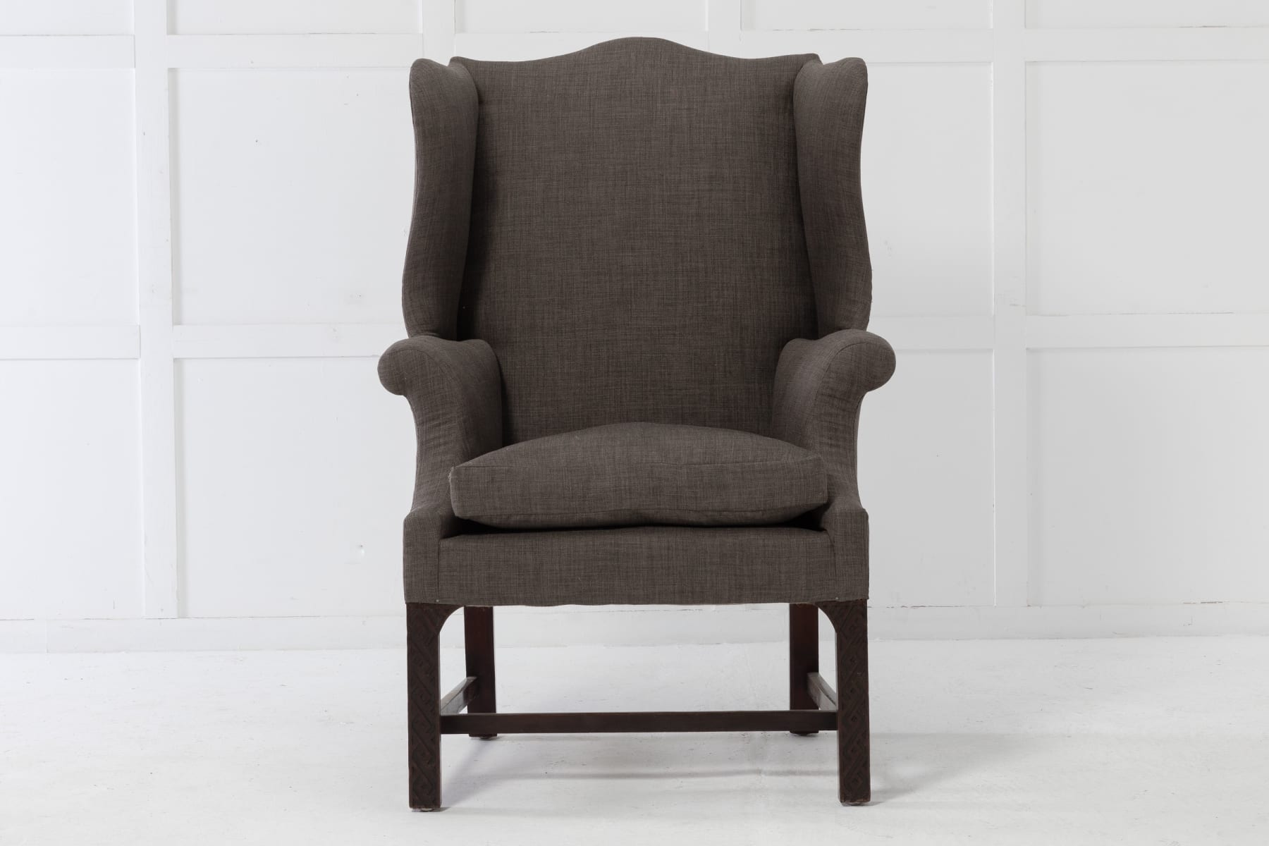English Mahogany Wing Chair
