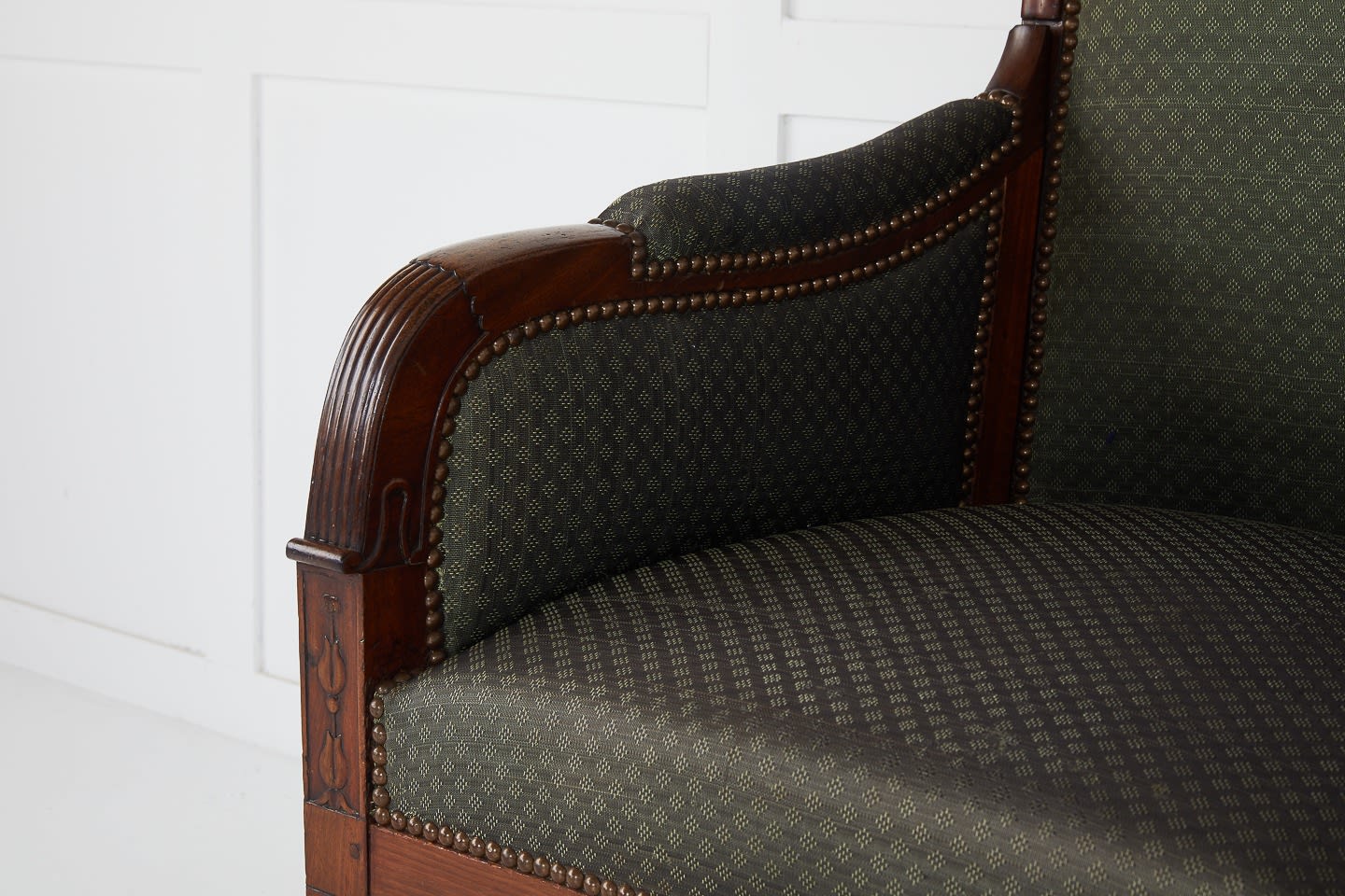 SOLD, 19th Century Mahogany Wing Armchair