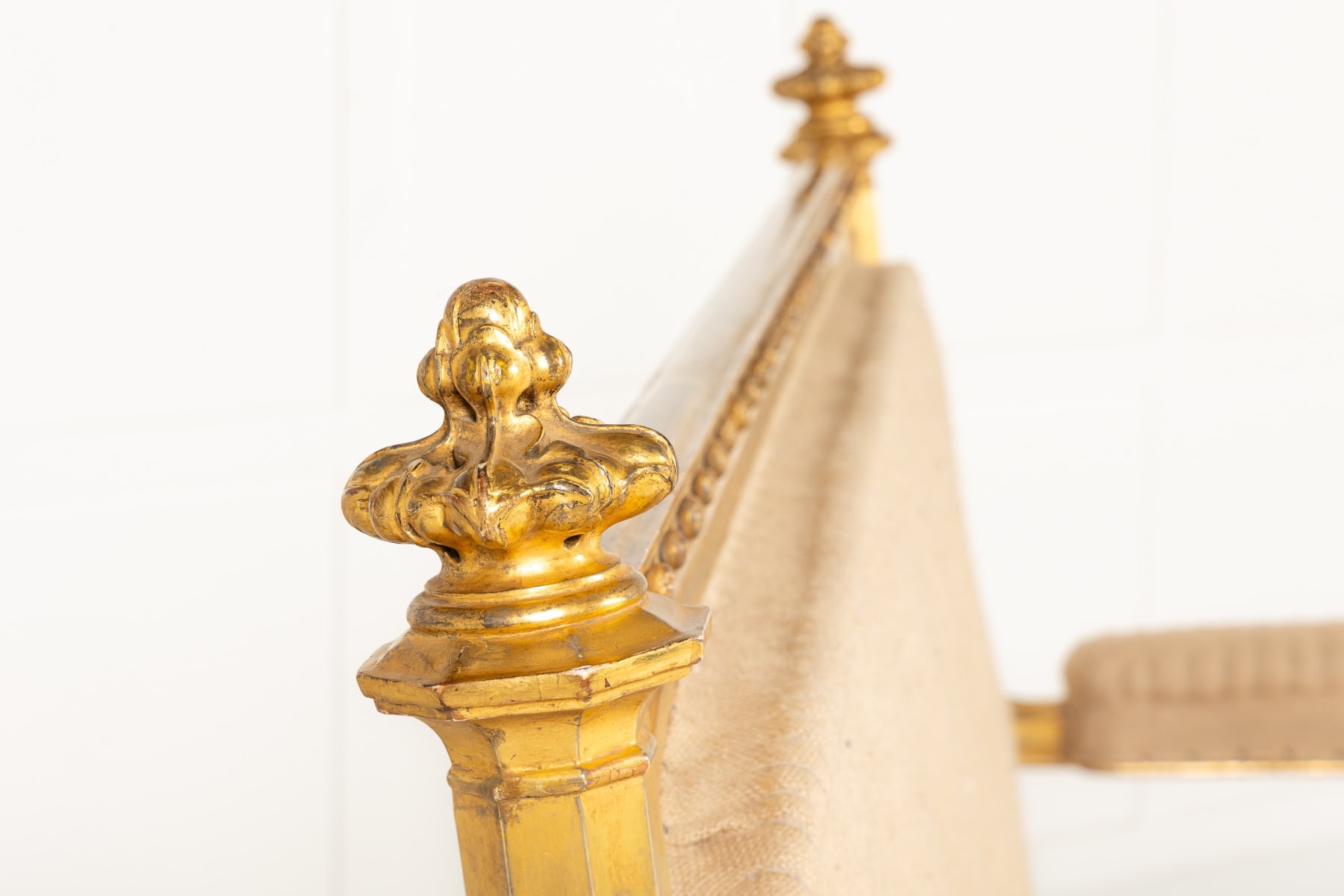 Large 19th Century English Giltwood Country House Sofa