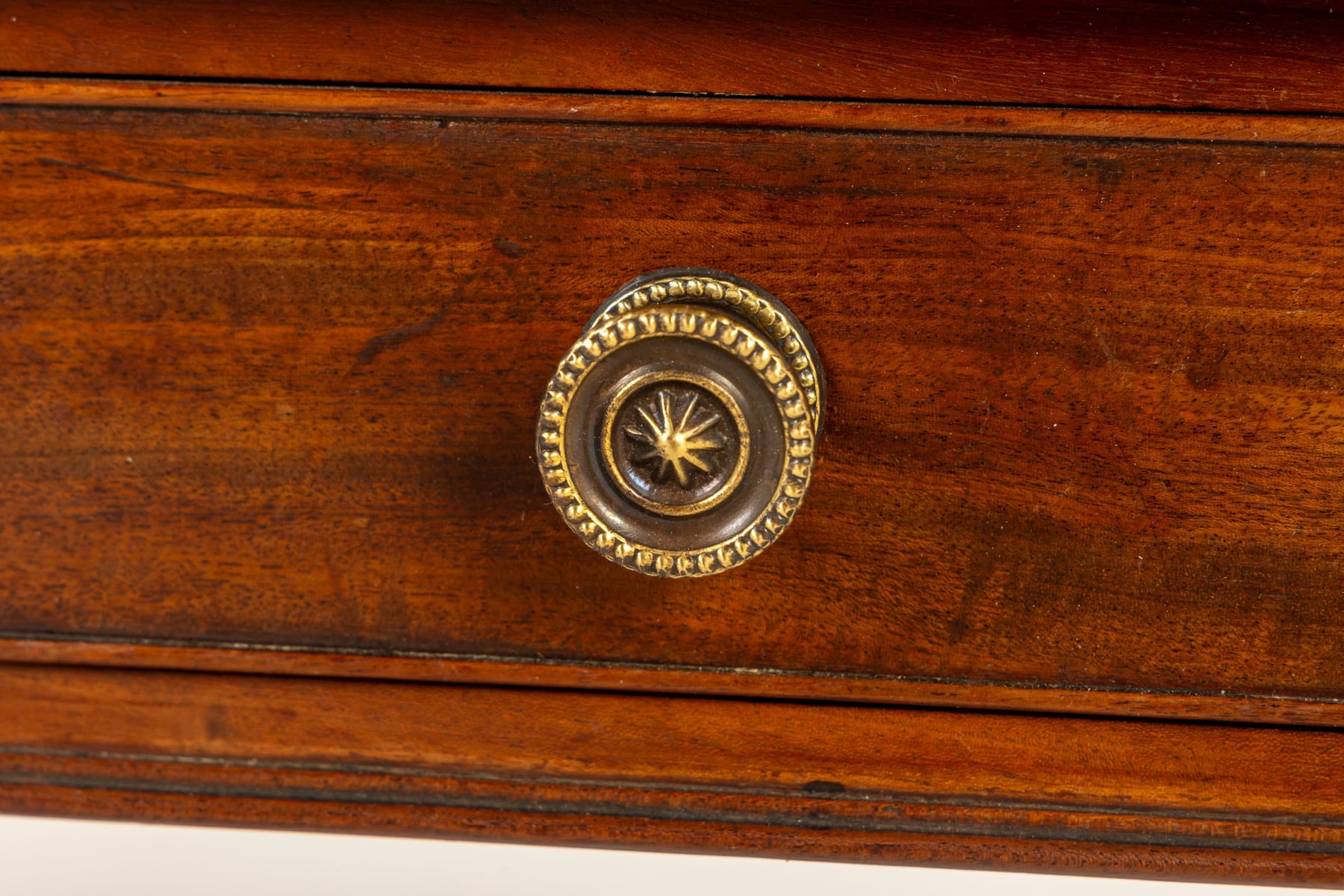 English Regency Mahogany Library Table