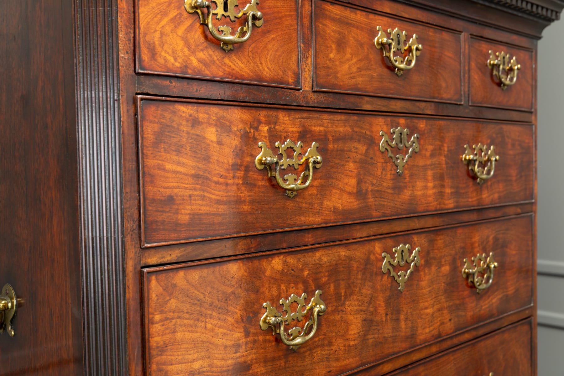 Early 18th Century English Mahogany Chest on Chest