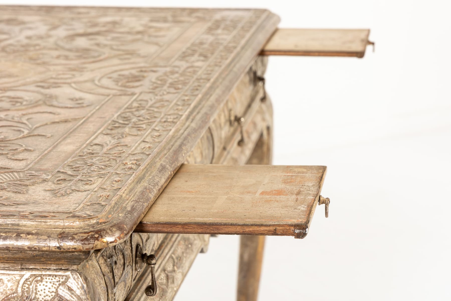 Large 19th Century English Silver Gilt Gesso Console/Side Table