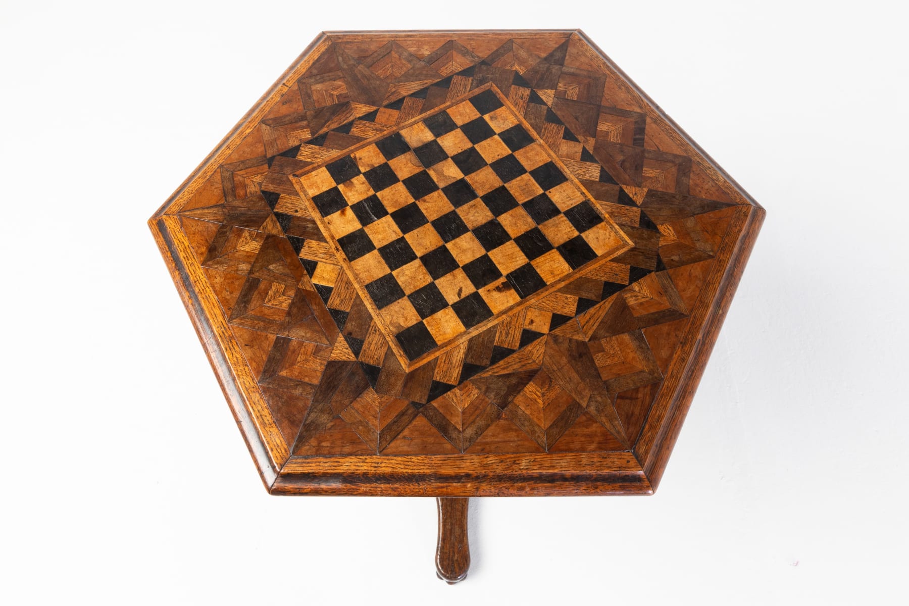 SOLD, 19th Century English Oak Specimen Wood Table